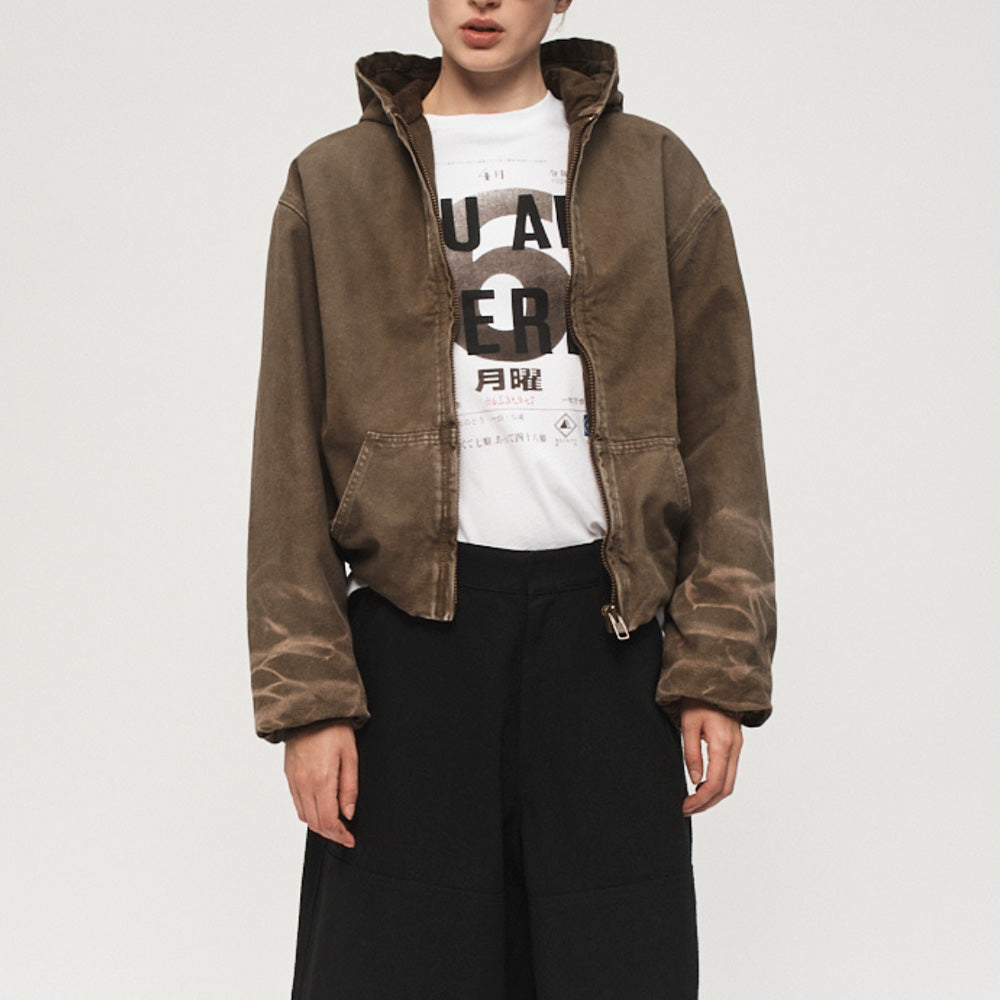 6397 - Sweat Zip Up - Mud