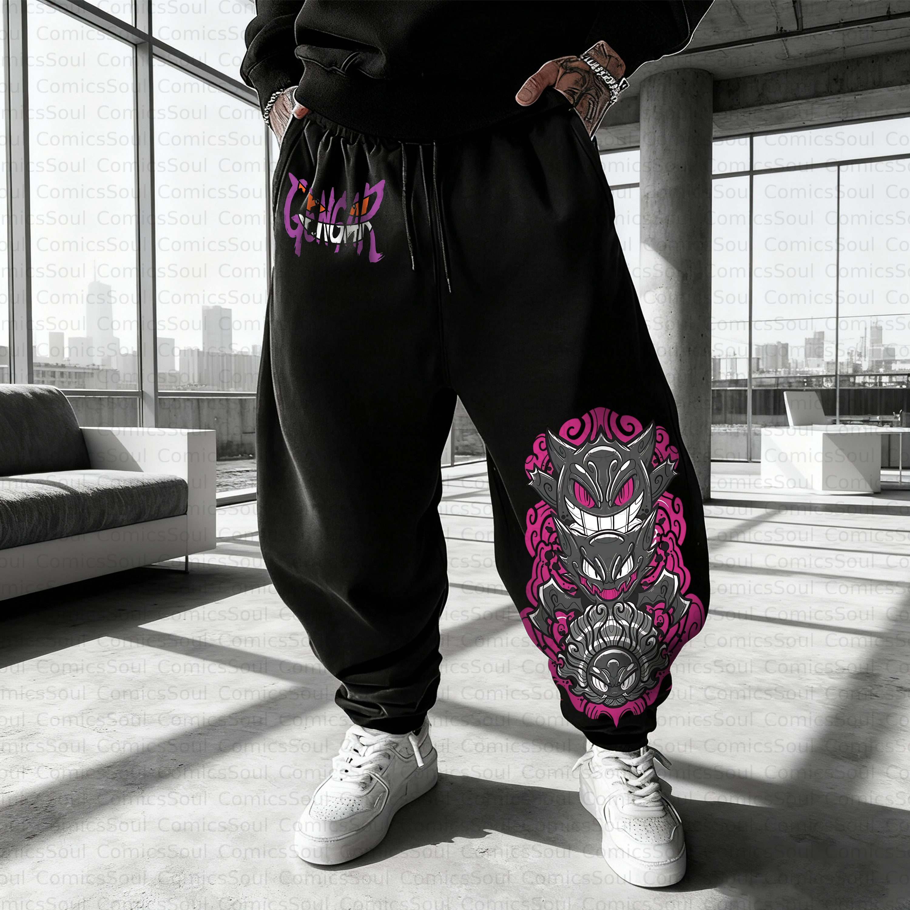 Unisex Casual Anime Streetwear Pant