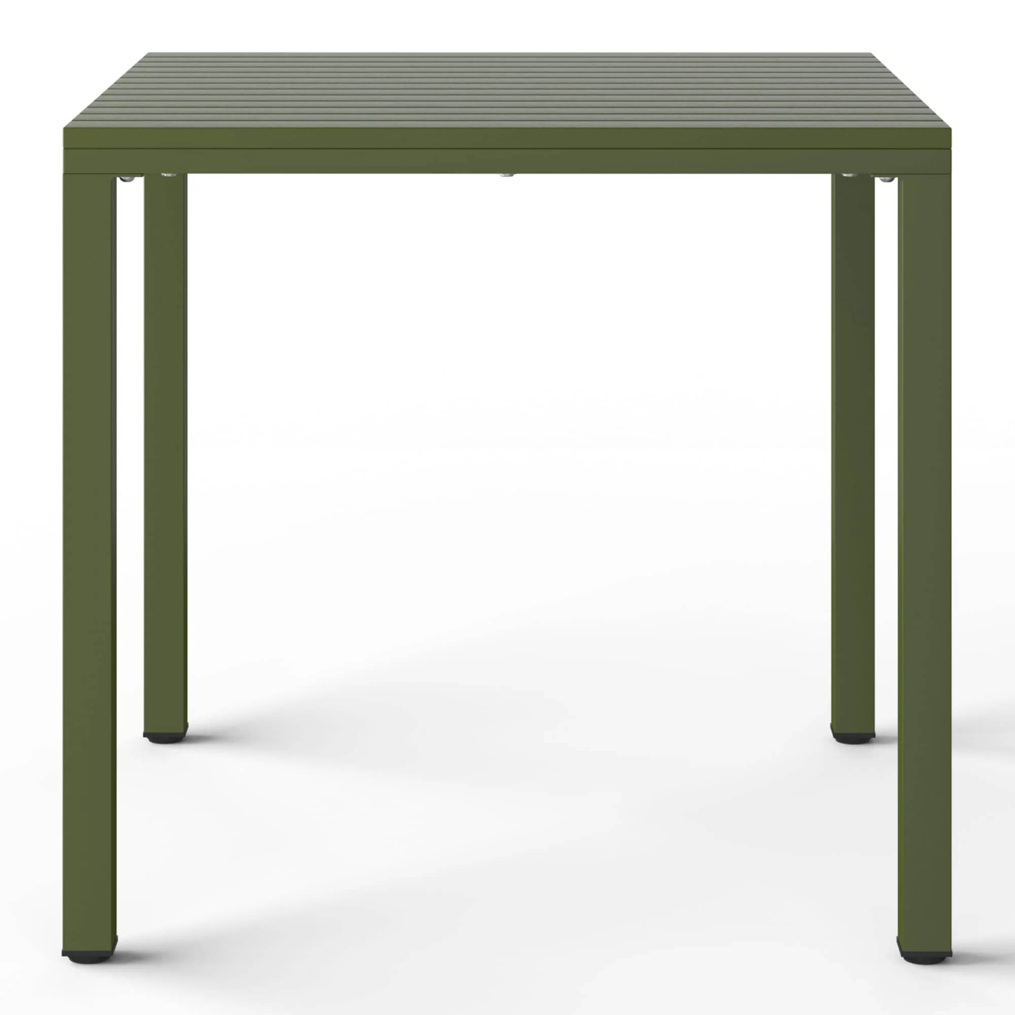WestinTrends Playa 5-Piece Outdoor Patio Metal Frame Dining Table Set with Stackable Patio Dining Chairs, Olive Green - Image 8