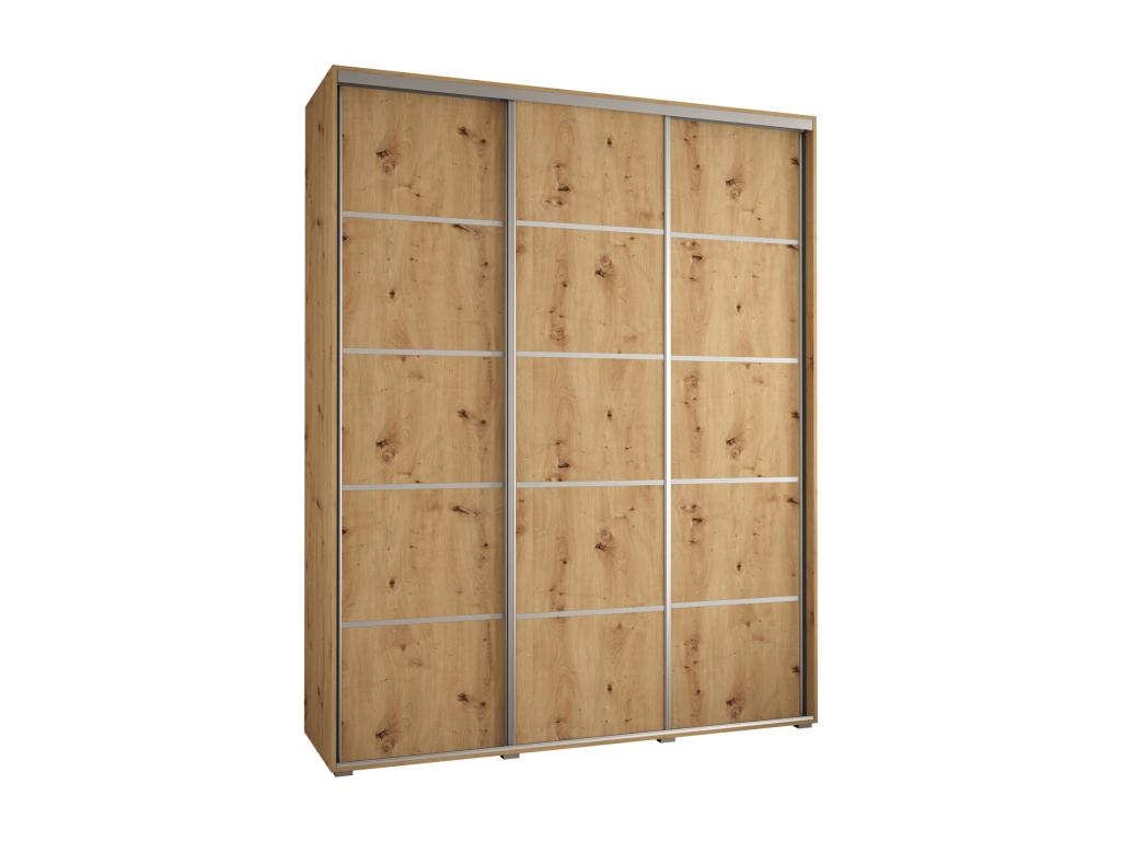 ARMARIO Hominor 4 DE PUERTAS CORREDERAS 235 - 2/200/45 3 puertas Artisan/Artisan/Plata