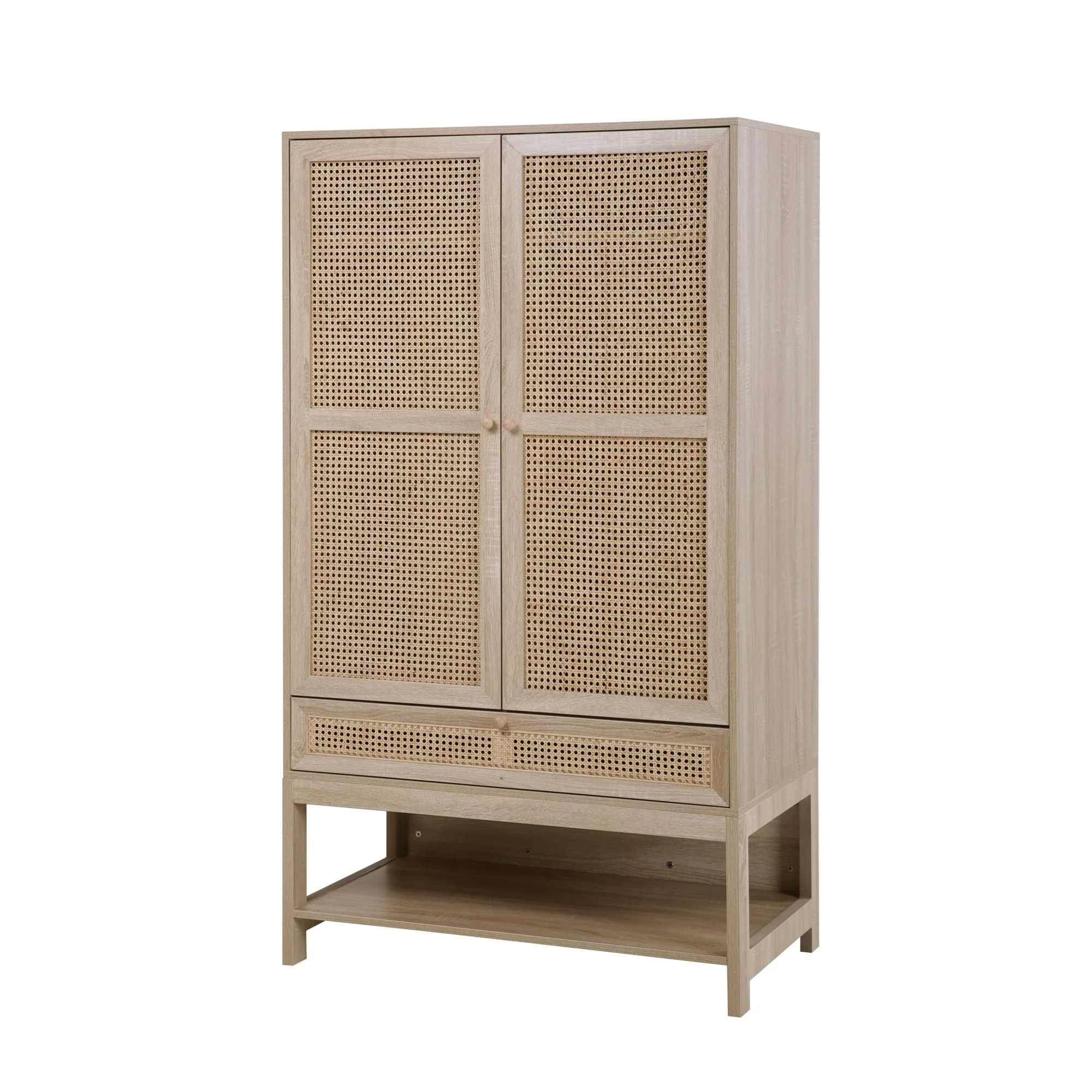 Loft Lyfe Joella Natural Rattan Wardrobe Dresser - Image 2