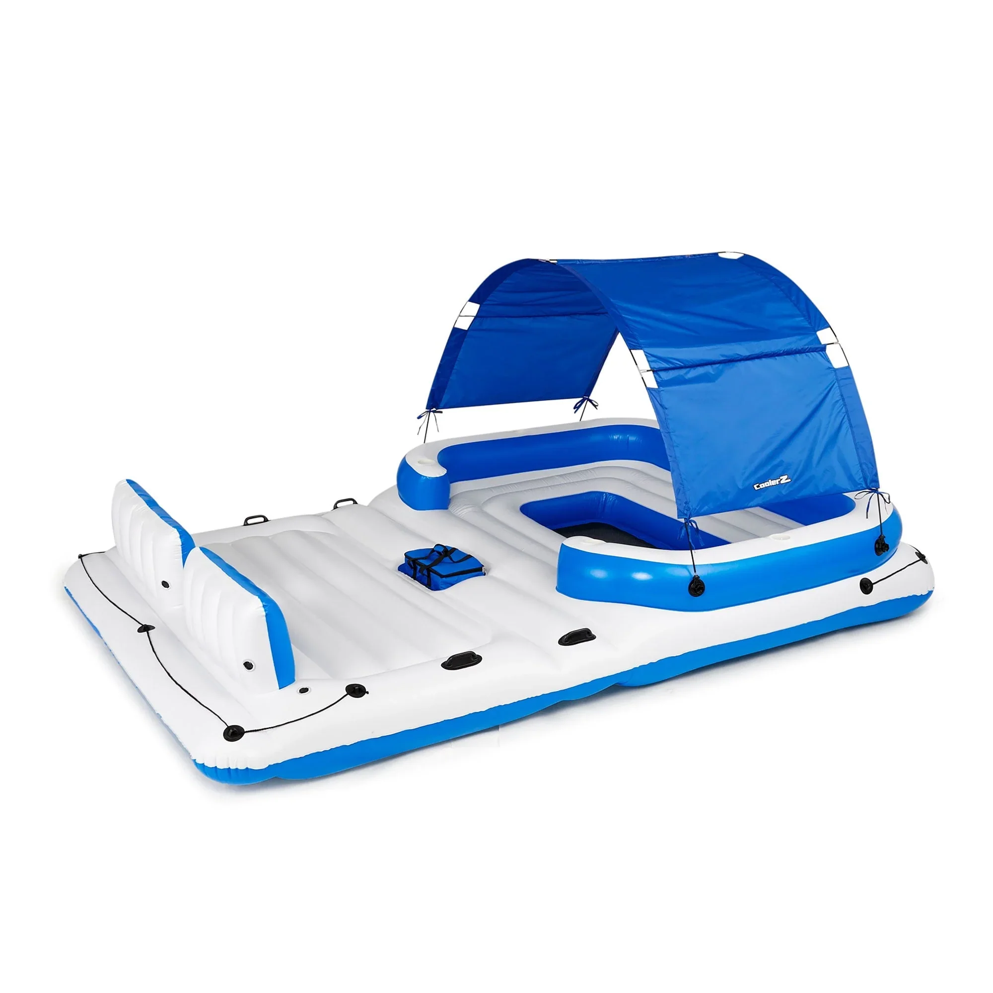 Bestway CoolerZ Tropical Breeze Island Raft & Rapid Rider 4 Person Lounger