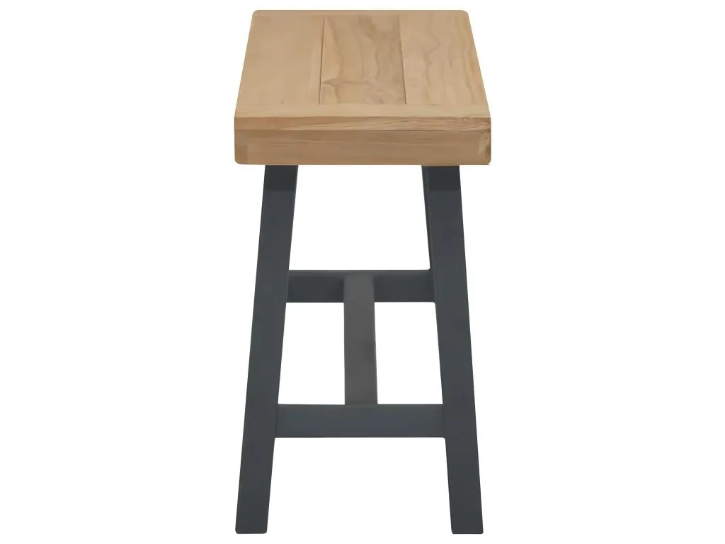 Banco de teca maciza 110 cm acabado natural zvu1736693
