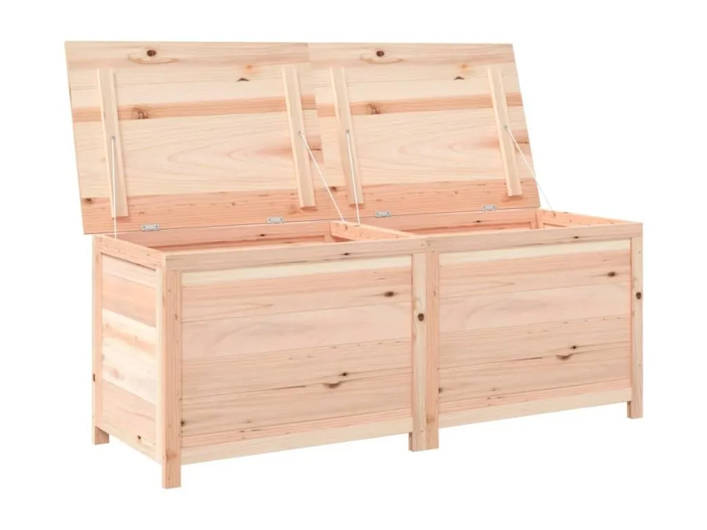 Caja de almacenaje para cojines de exterior 150x50x56 cm en madera maciza de abeto. wnw3612997