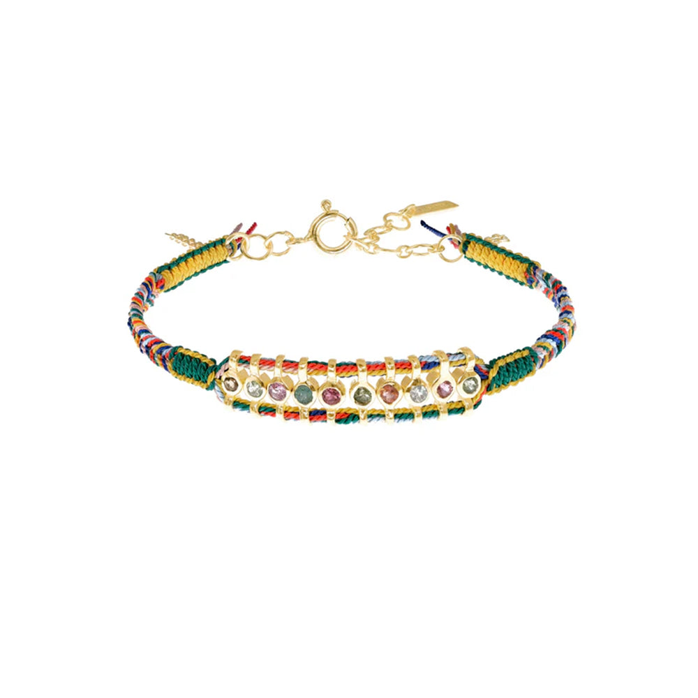 Marie Laure Chamorel - Bracelet n°965 - Gold Green Yellow