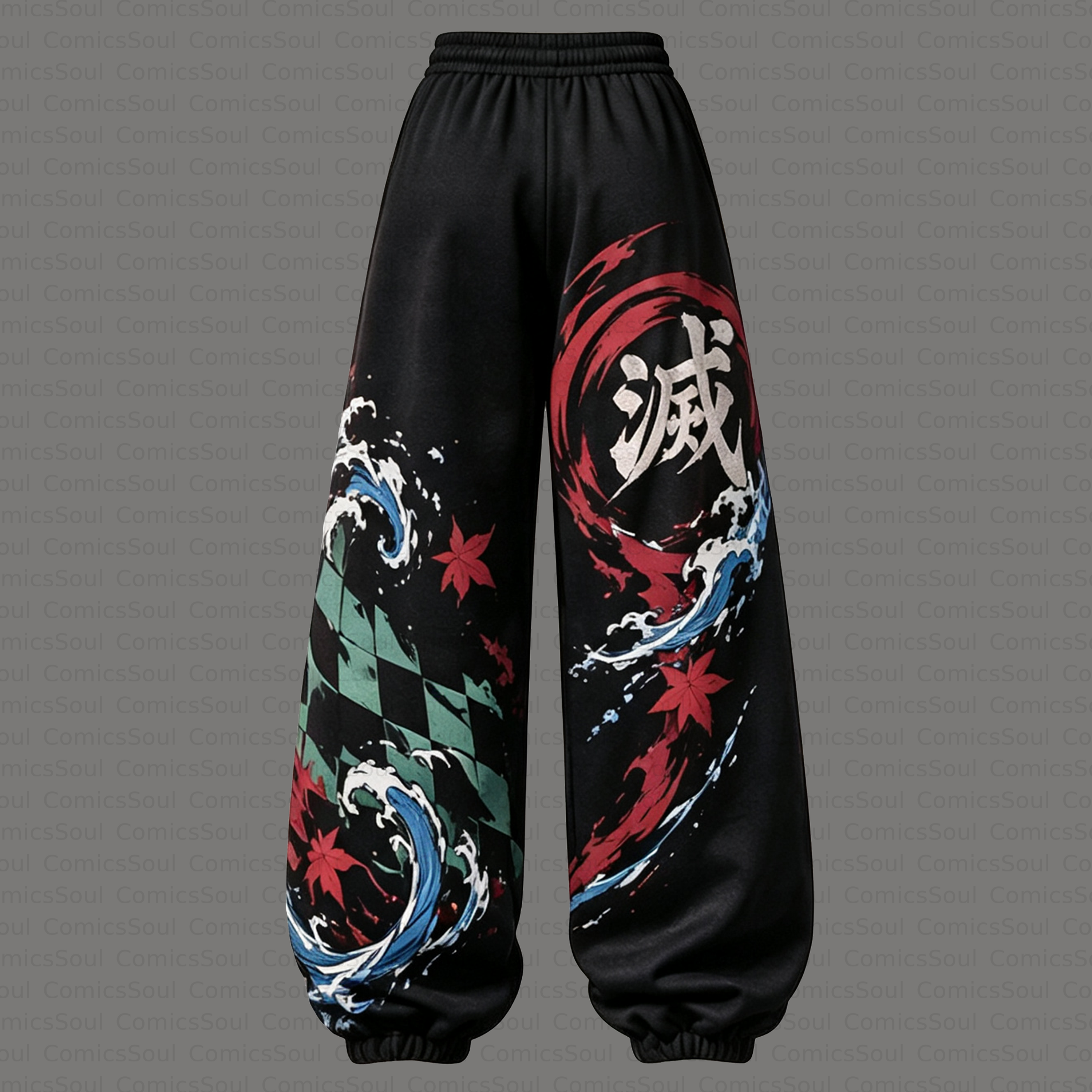 Demon Slayer Cropped Long Sleeve Hoodie & High Waist Jogger Pants Two Piece TeeThreads Sustain the Scene with Custom Apparel