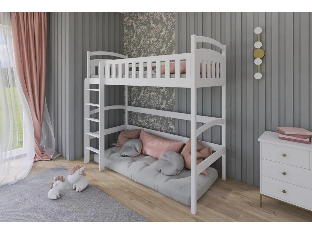 Cama alta Cosinor 90x200 cm blanco ocl3237707