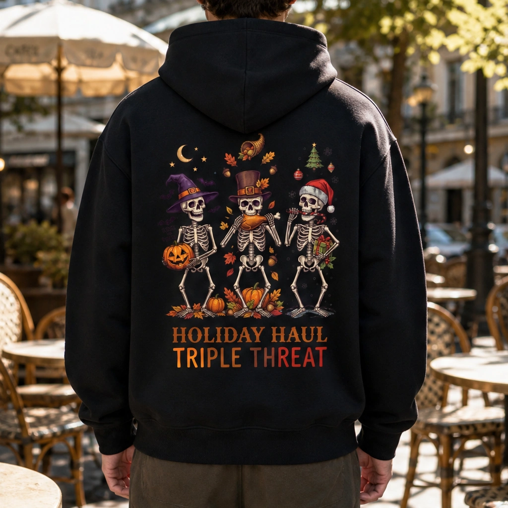 Halloween Party Hoodie — Love Pumpkin Spooky Print Unisex Sweatshirt for Family Matching, Fall Winter Casual Pullover TeeThreads Sustain the Scene with Custom Apparel