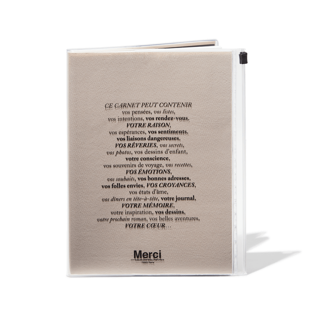 Carnet Merci - Rose