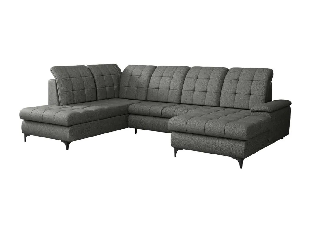 Sofá rinconero Decoesp 100 Gris Función de descanso Caja de ropa de cama 330x212cm 78436BBFT