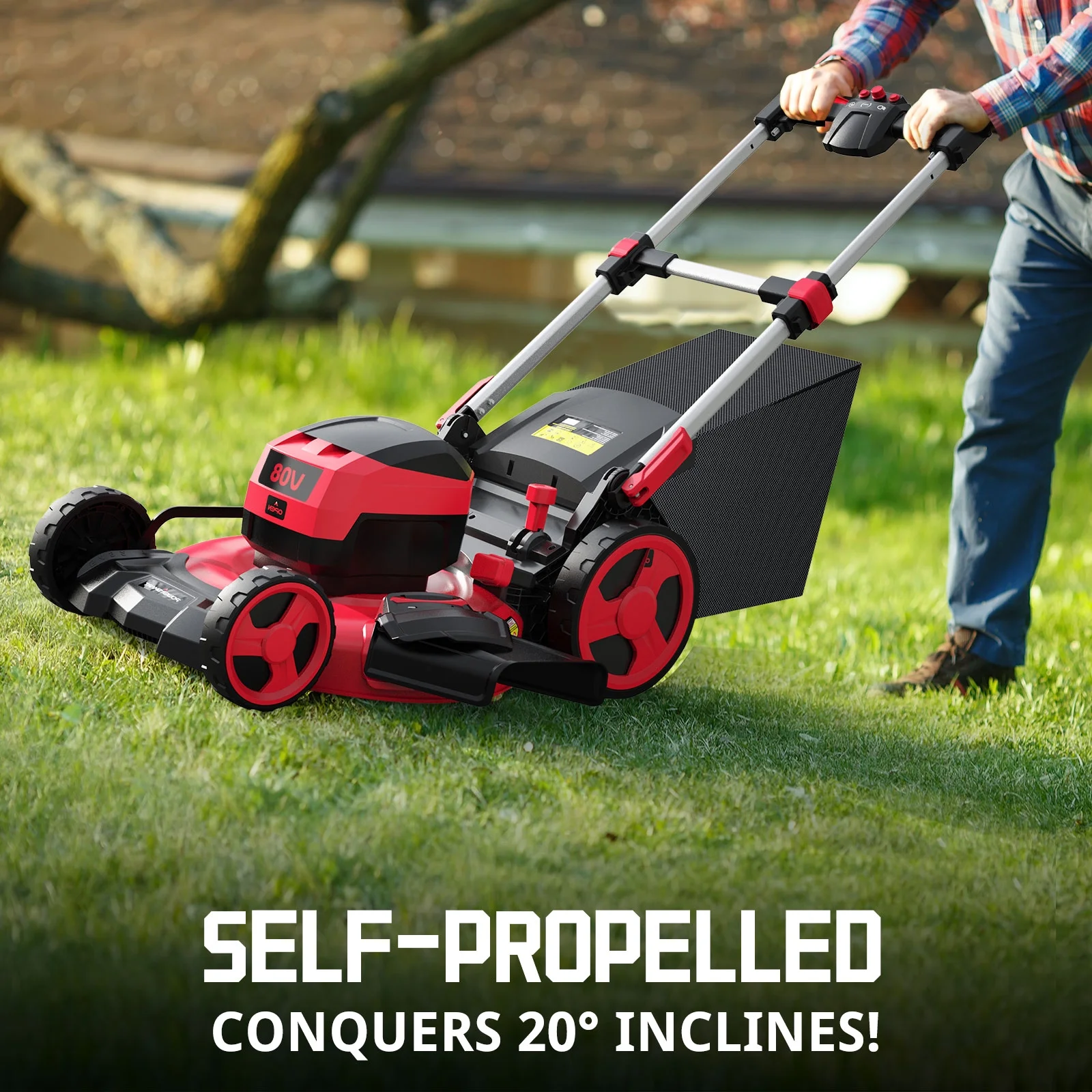 PowerSmart 80V 22-inch Self-Propelled Cordless Lawn Mower with 6.0Ah Battery and Charger - Image 8