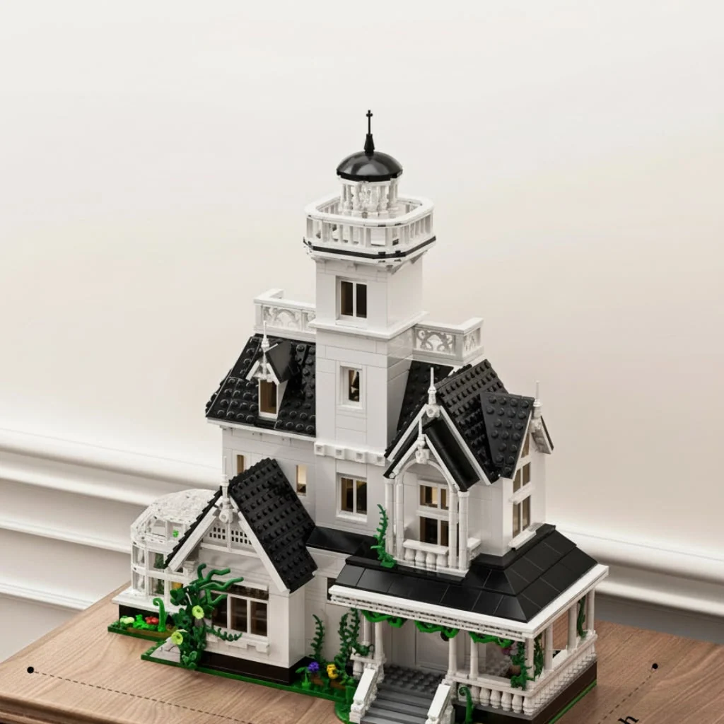 Halloween Toy Haunted House Brick Building Set Model - Image 4 Halloween Toy Haunted House Brick Building Set Model - Image 4