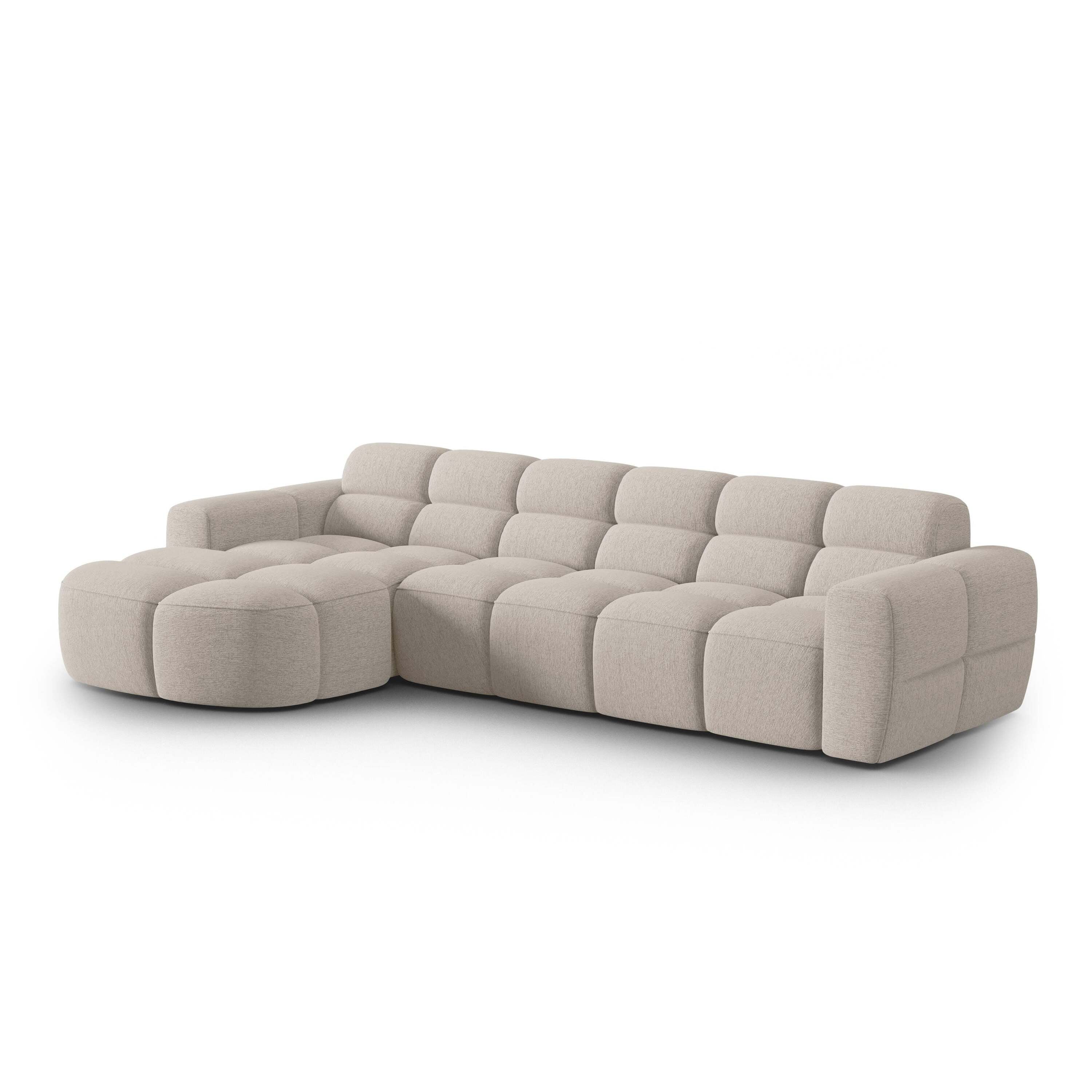 Micadoni Lisa Hoekbank met Chaise Longue Links - Zand