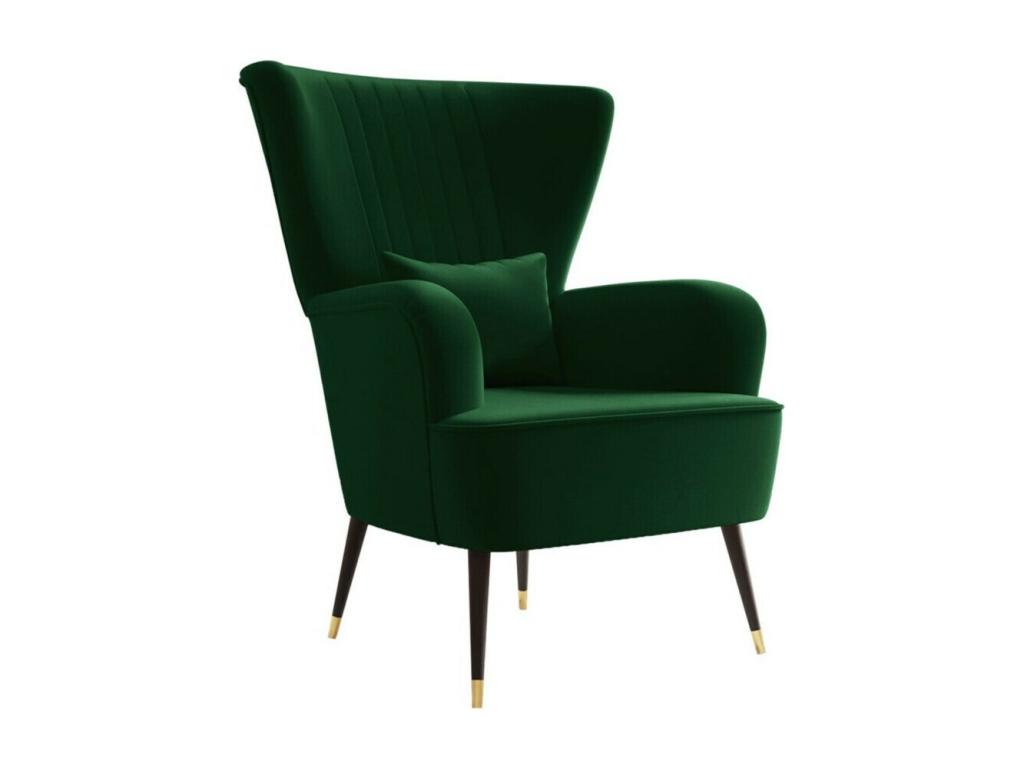 Sillón Joliven 111 Verde 103x82x85cm Tapiz Patas
