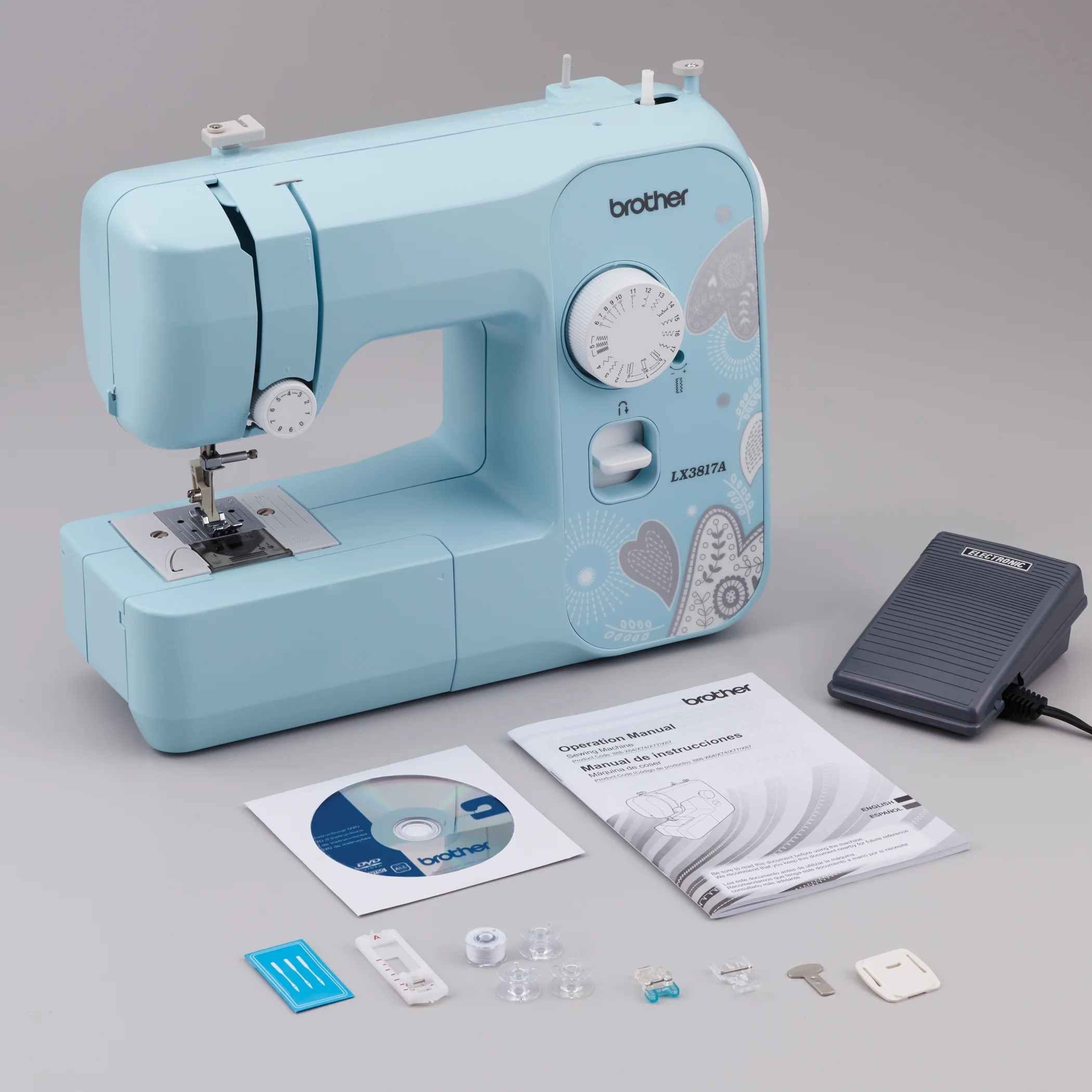 Brother LX3817- Beginner Sewing Machine, 17 Stiches - Image 24