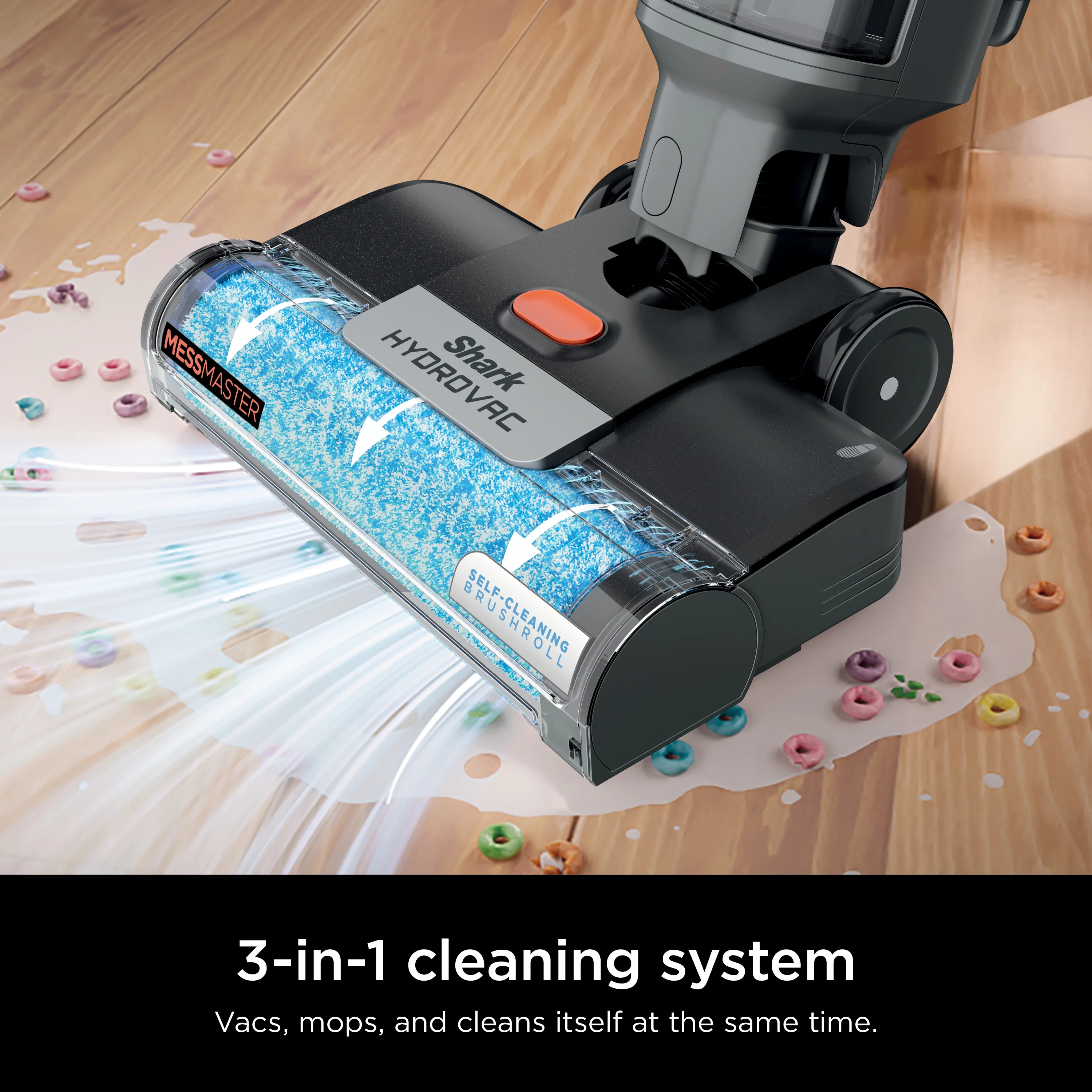 Shark HydroVac MessMaster Wet Dry Corded Vacuum Cleaner, 3-in-1 Multi-Surface Vacuum Mop & Self-Cleaning System, Lightweight, Powerful Suction, for Hard Floors & Area Rugs, WD160 - Image 4