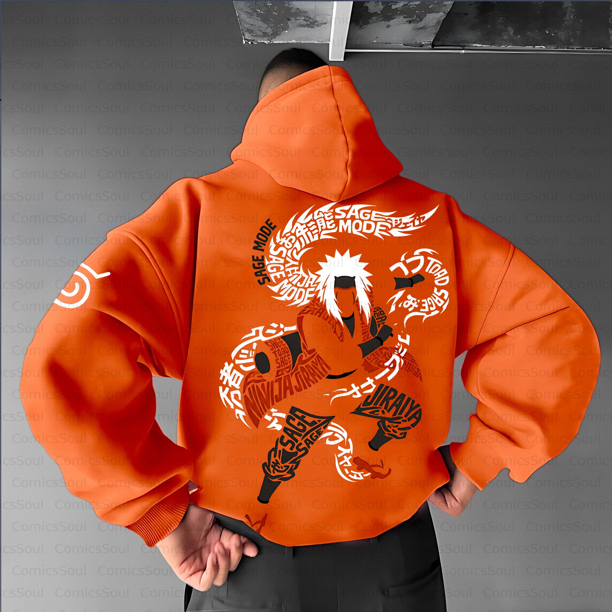 Unisex Anime Inspired Vintage Plush Hoodie