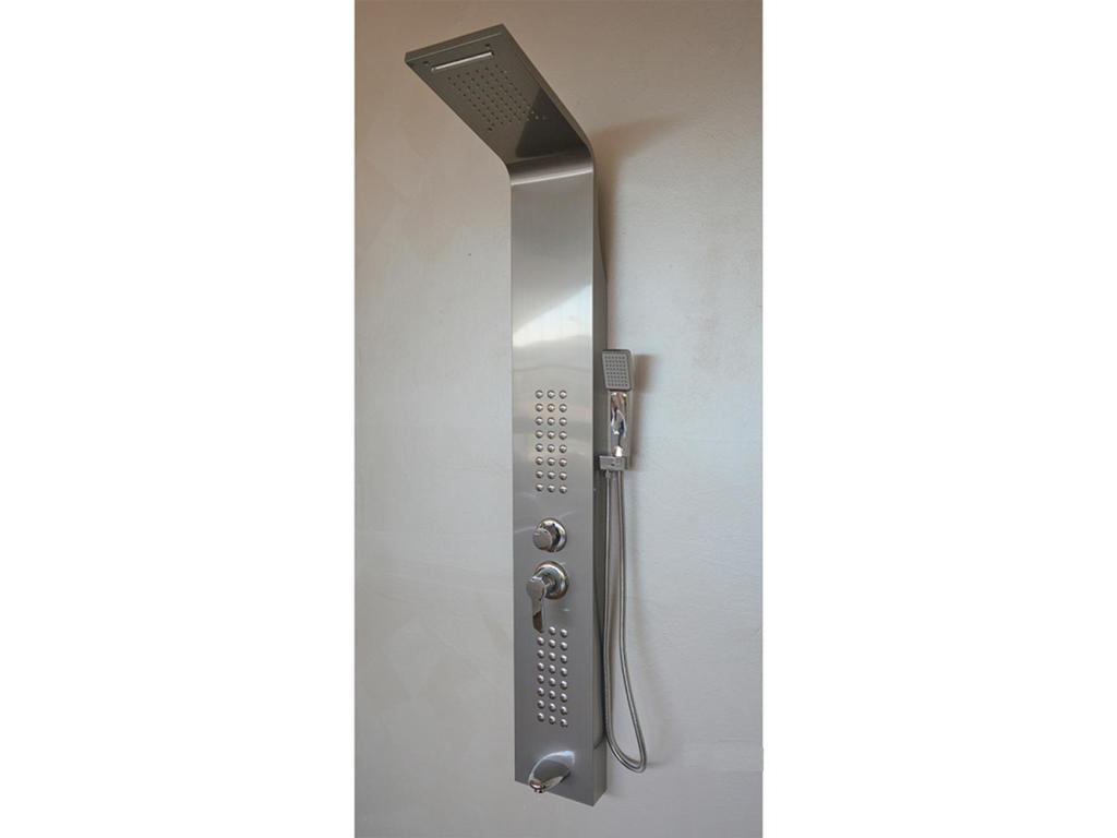 Fra9010 Columna de hidromasaje satinada en acero inoxidable 18/10