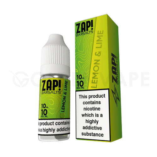 Lemon & Lime 10ml NIc Salt E-Liquid By Zap! Bar Salts