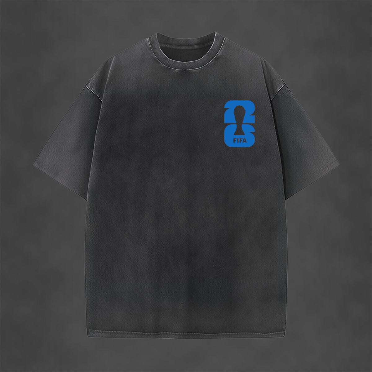 Cobalt Riviera Signal Printed Unisex Washed T-Shirt