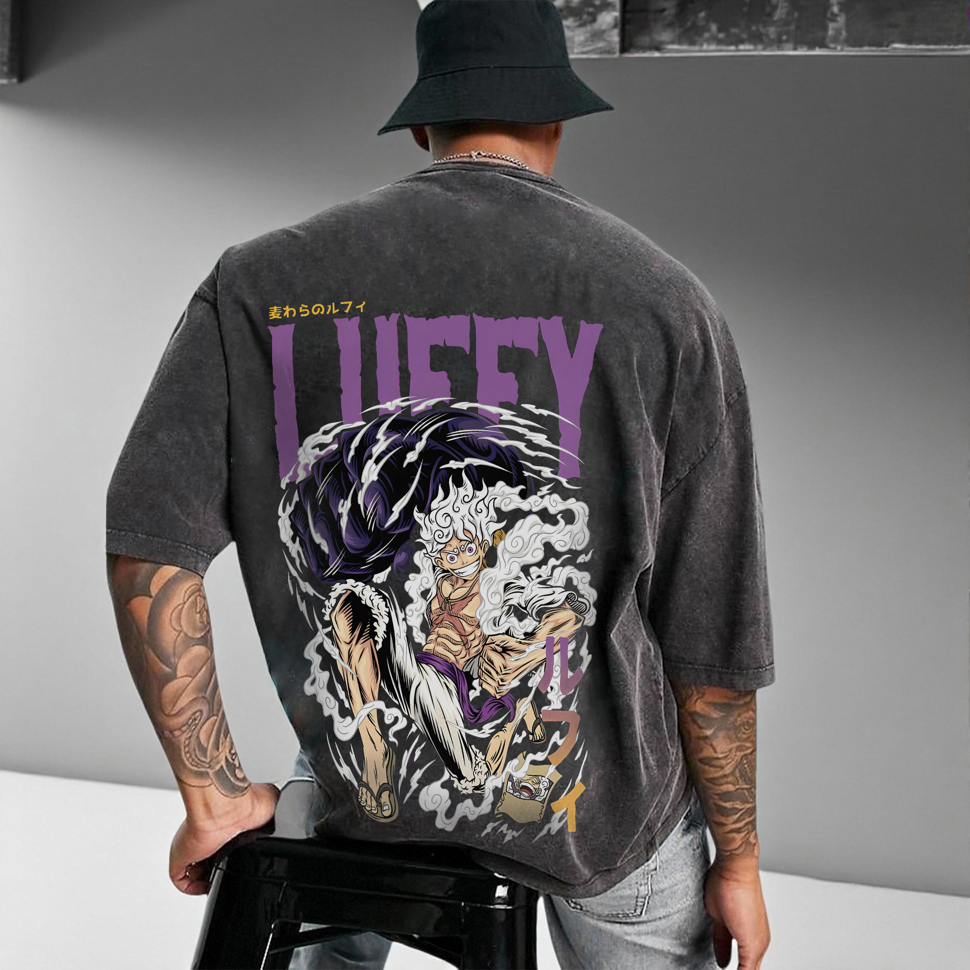 Unisex Anime Inspired Vintage Washed T-Shirt丨Comicssoul