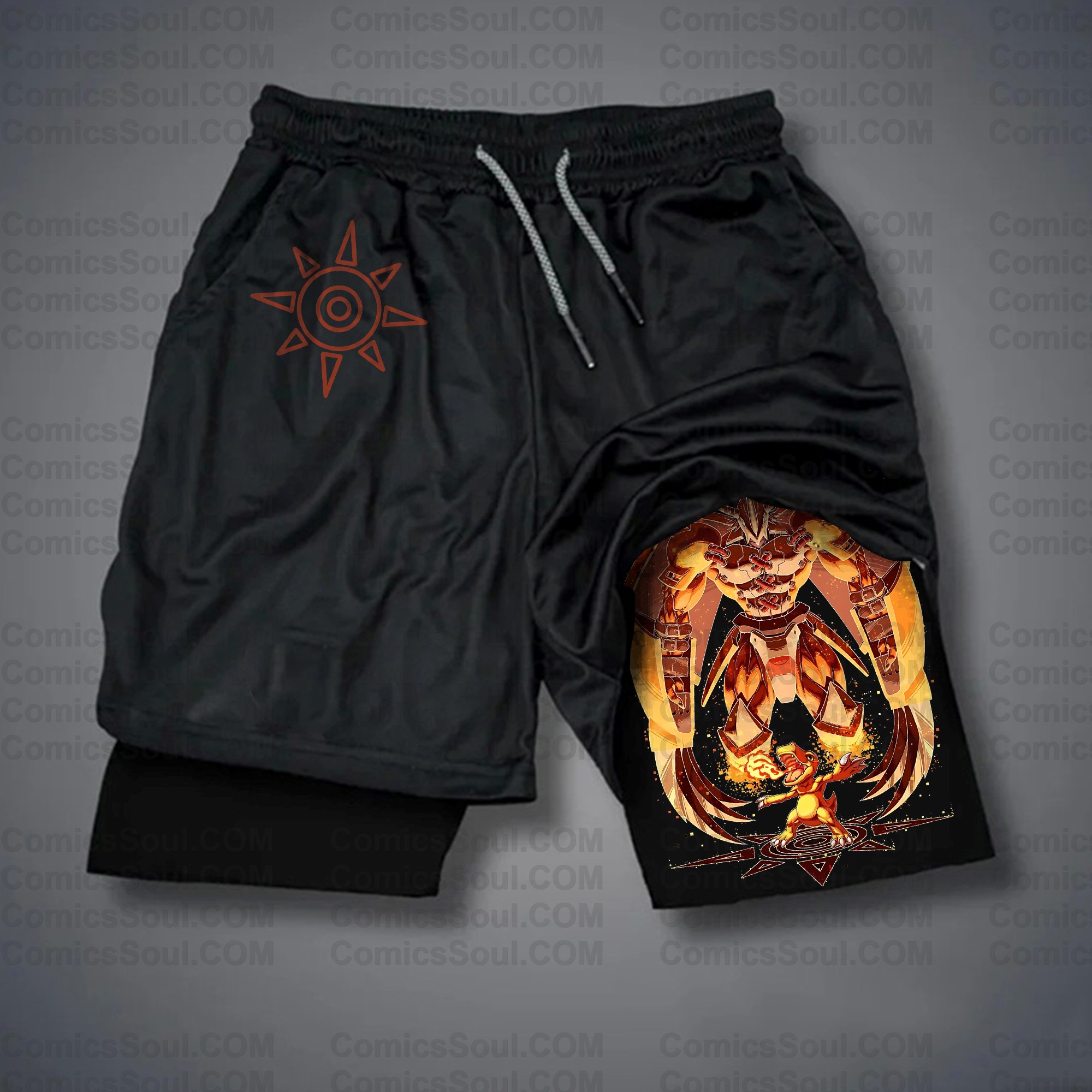 Unisex Casual Anime Streetwear Gym Shorts