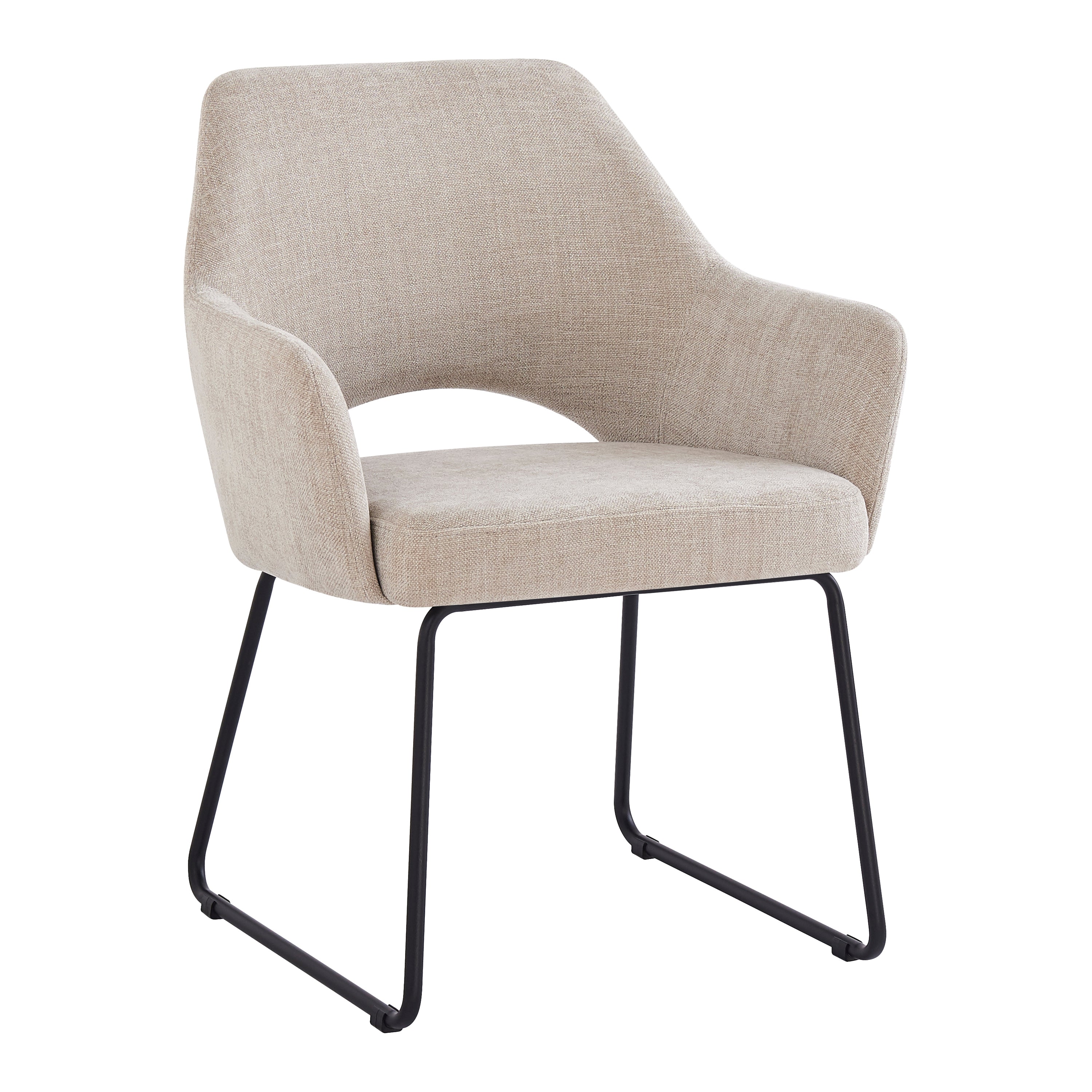 Blokker Gap Eetkamerstoel - Beige / Zwart