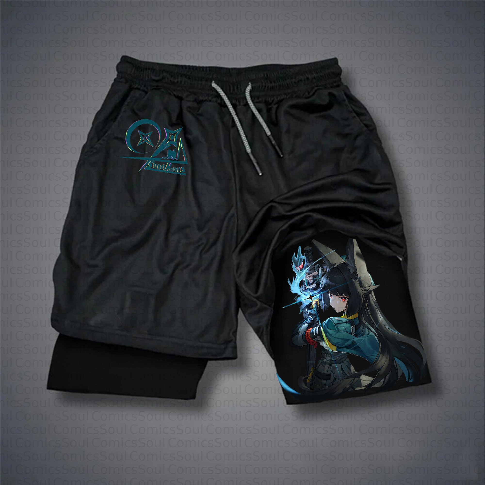 Unisex Casual Anime Streetwear Gym Shorts