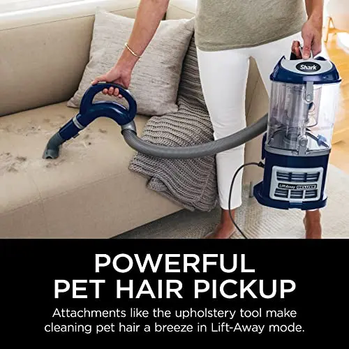 2025 Shark NV360 Navigator Lift-Away Deluxe Upright Vacuum with Large Dust Cup Capacity, HEPA Filter, Swivel Steering, Upholstery Tool & Crevice Tool, Blue