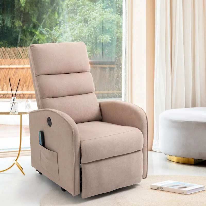 AVAWING Contemporary Electric Recliner with Power Lift and Massage Features
