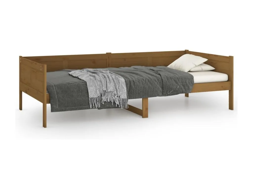 Sofá cama de Decoesp maciza de Decoesp marrón miel 90x190 cm 87235QDWH