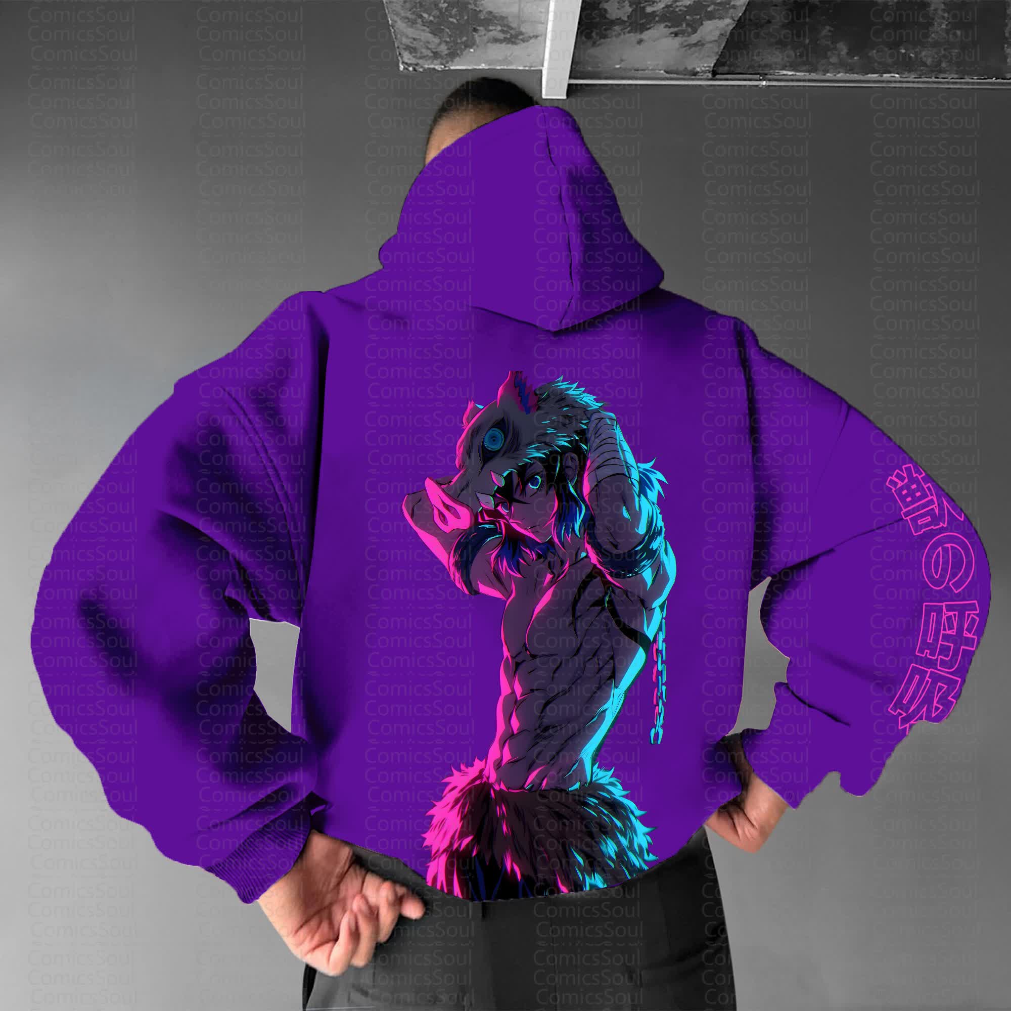 Unisex Anime Graphic Streetwear Vintage Hoodie丨Comicssoul