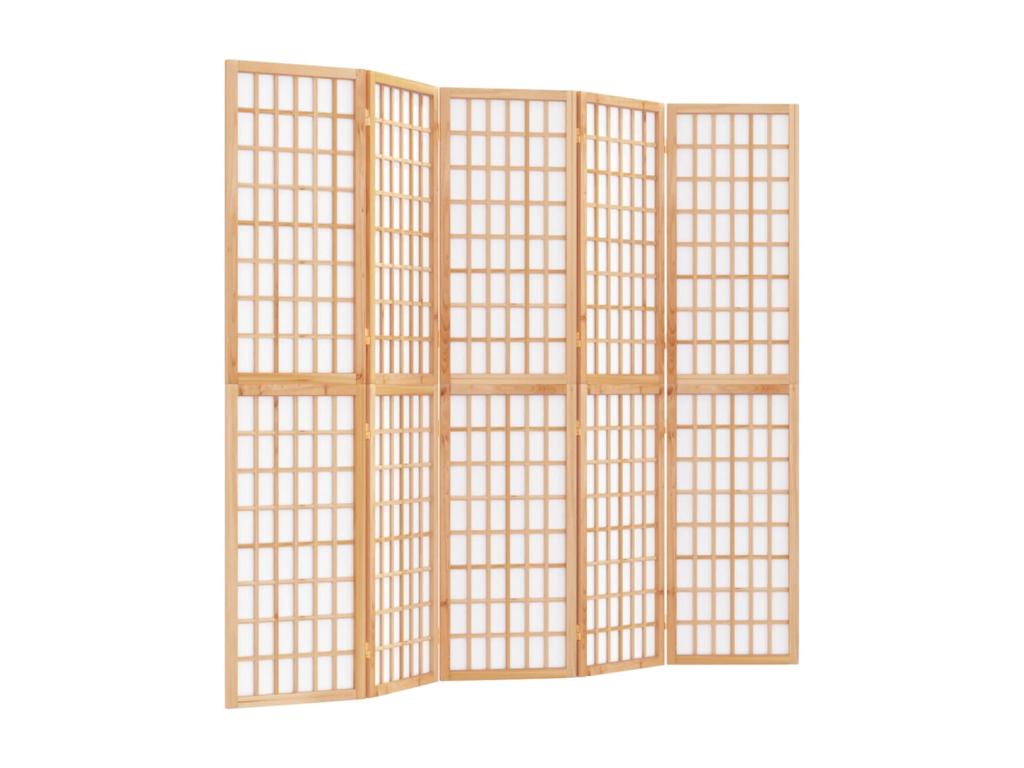 Tabique plegable 5 paneles 200x170 cm