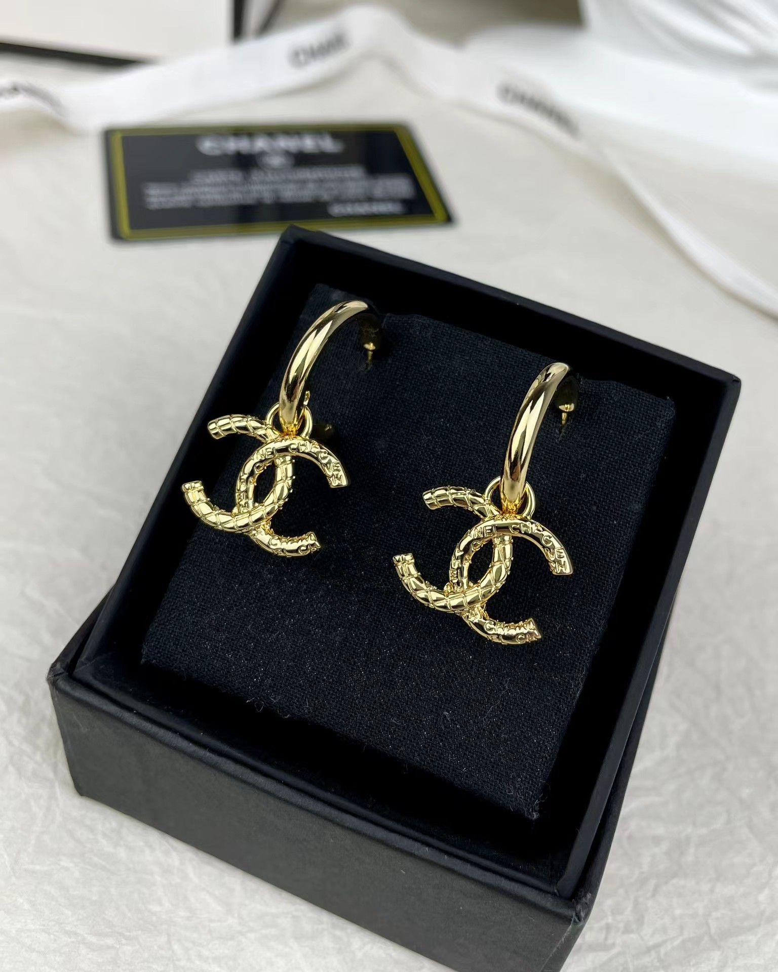 Chanel Golden Double C Earrings - Original Replica Club