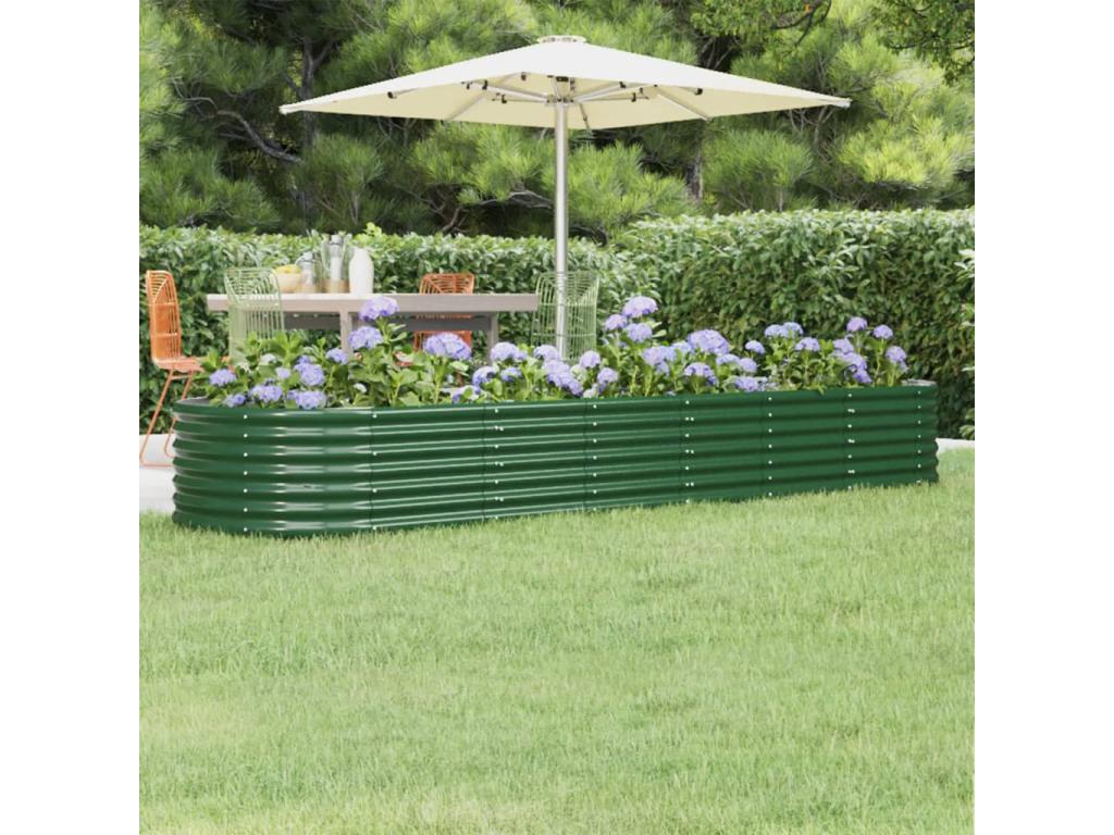 Decoratodo acero recubrimiento polvo verde 296x80x36 cm