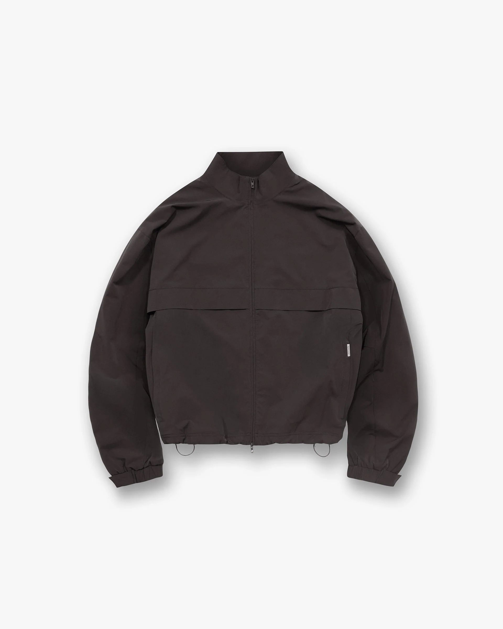 Initial Nylon Track Jacket - Coffee