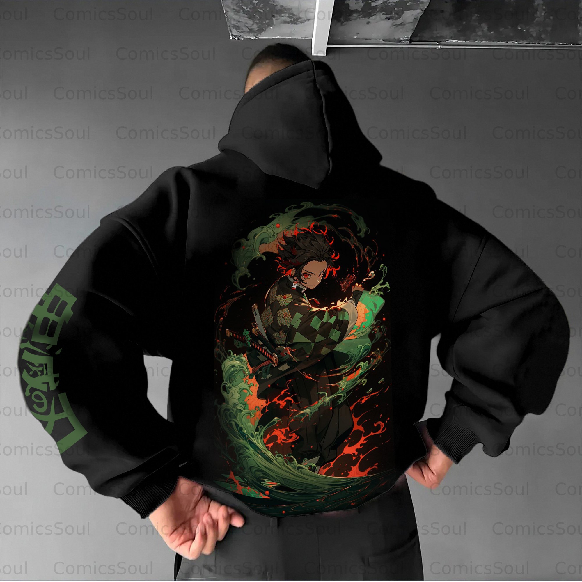 Unisex Anime Graphic Streetwear Vintage Hoodie