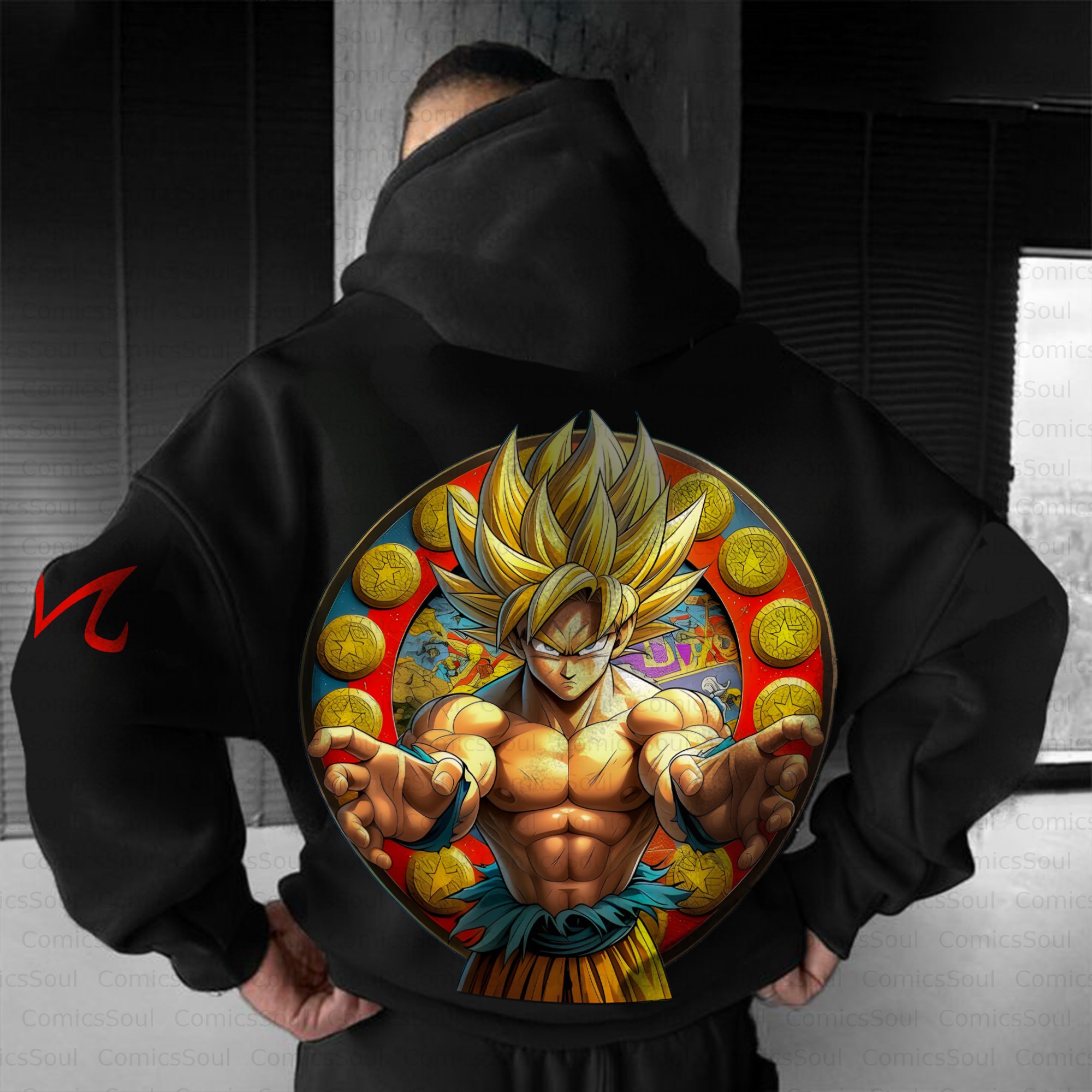 Unisex Anime Inspired Vintage Plush Hoodie