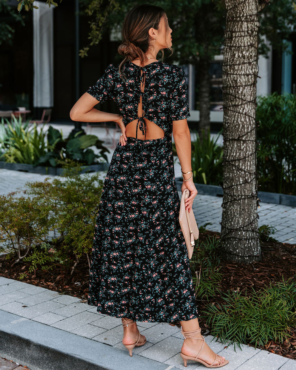 Dream On Floral Slit Maxi Dress - Se7enfashion
