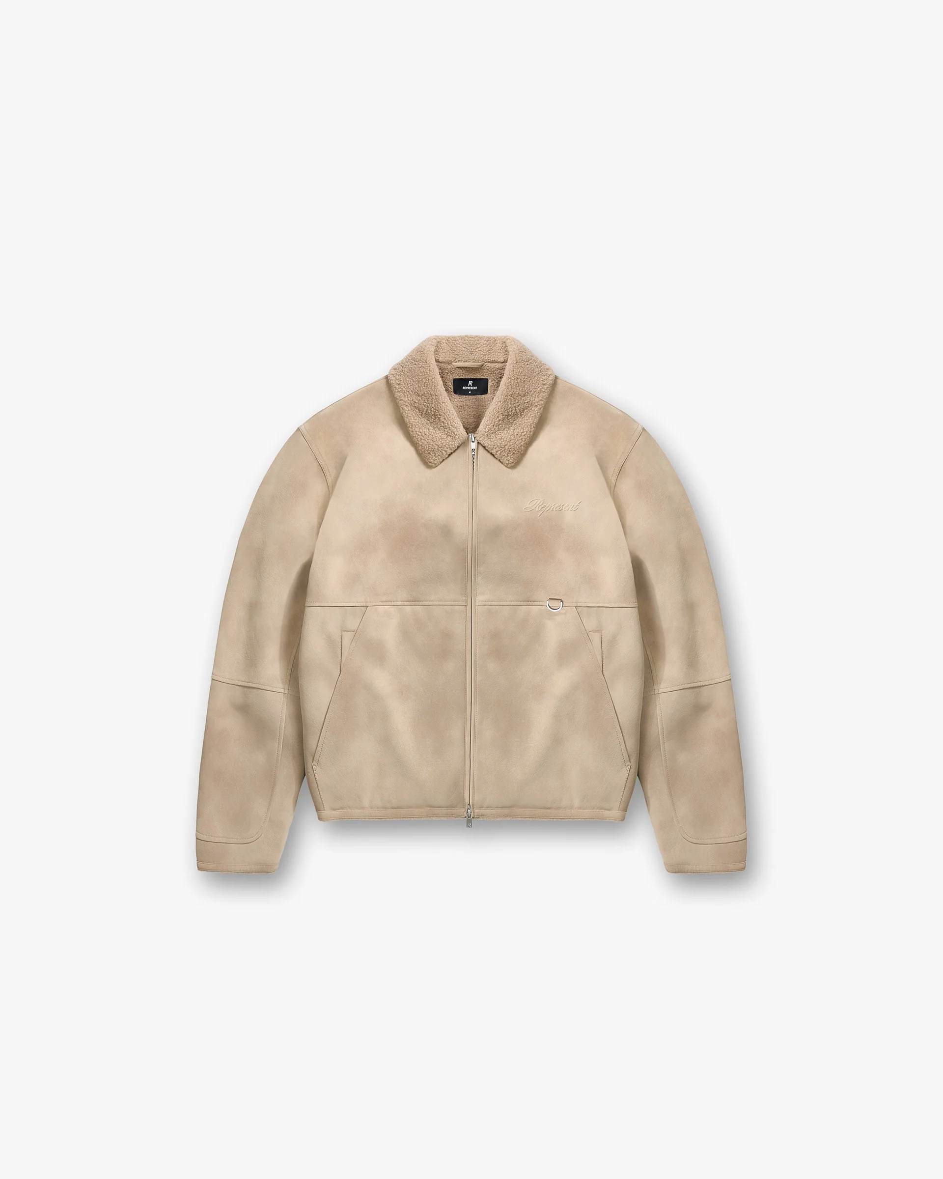 Faux Shearling Jacket - Cafe