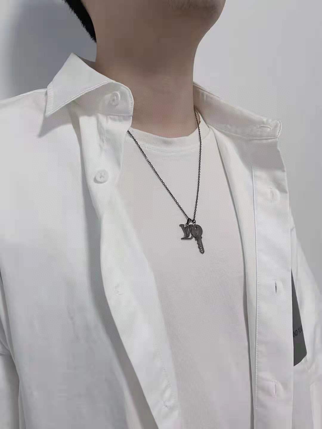 Louis Vuitton LV Monogram and Key Pendant Necklace - Original Replica Club