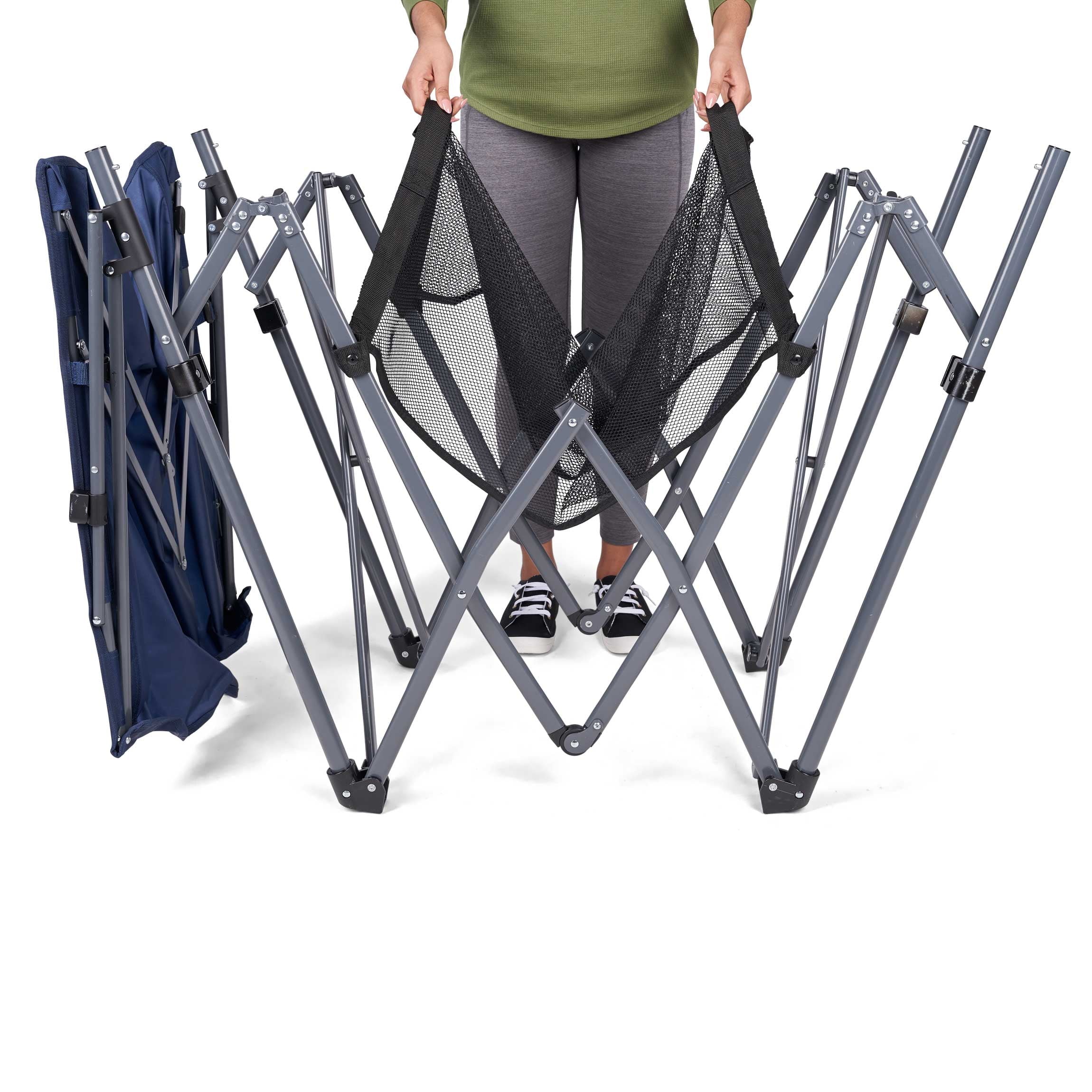 Ozark Trail Hammock with Canopy, 32"W x 72" L , Blue - Image 5