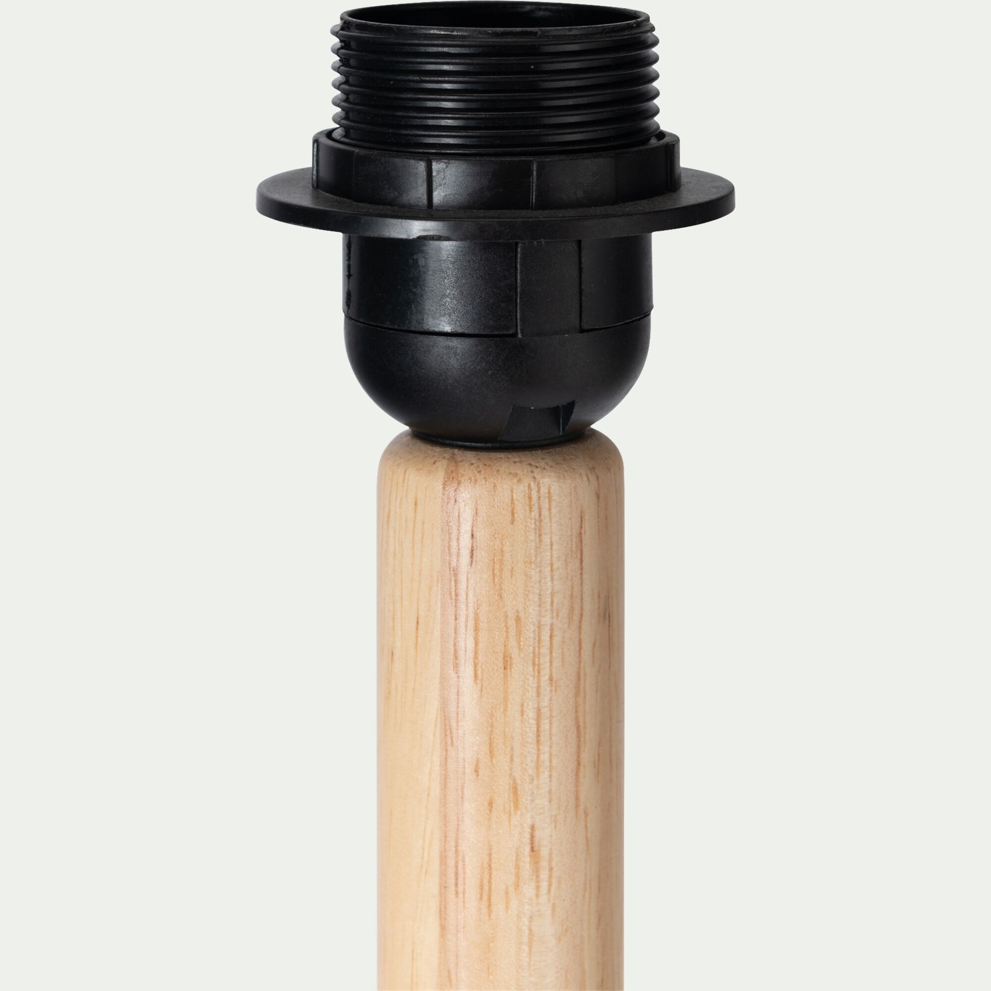 MILINA - Pied de lampe en hévéa H41,5cm - bois clair
