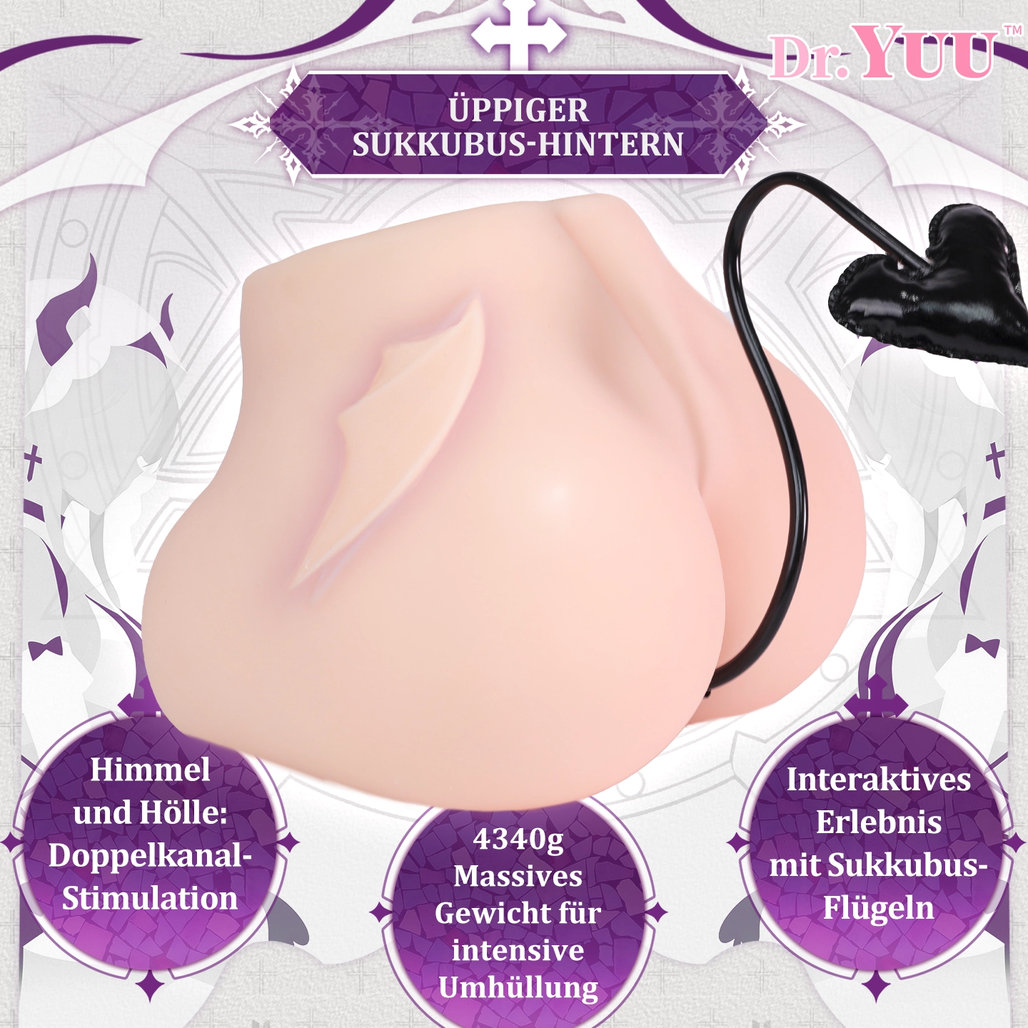 Dr.YUU Liliana Succubus Po-Masturbator – 4,34 kg | Versand aus Asien – Lieferzeit ca. 10-18 Werktage - DR.YUU™