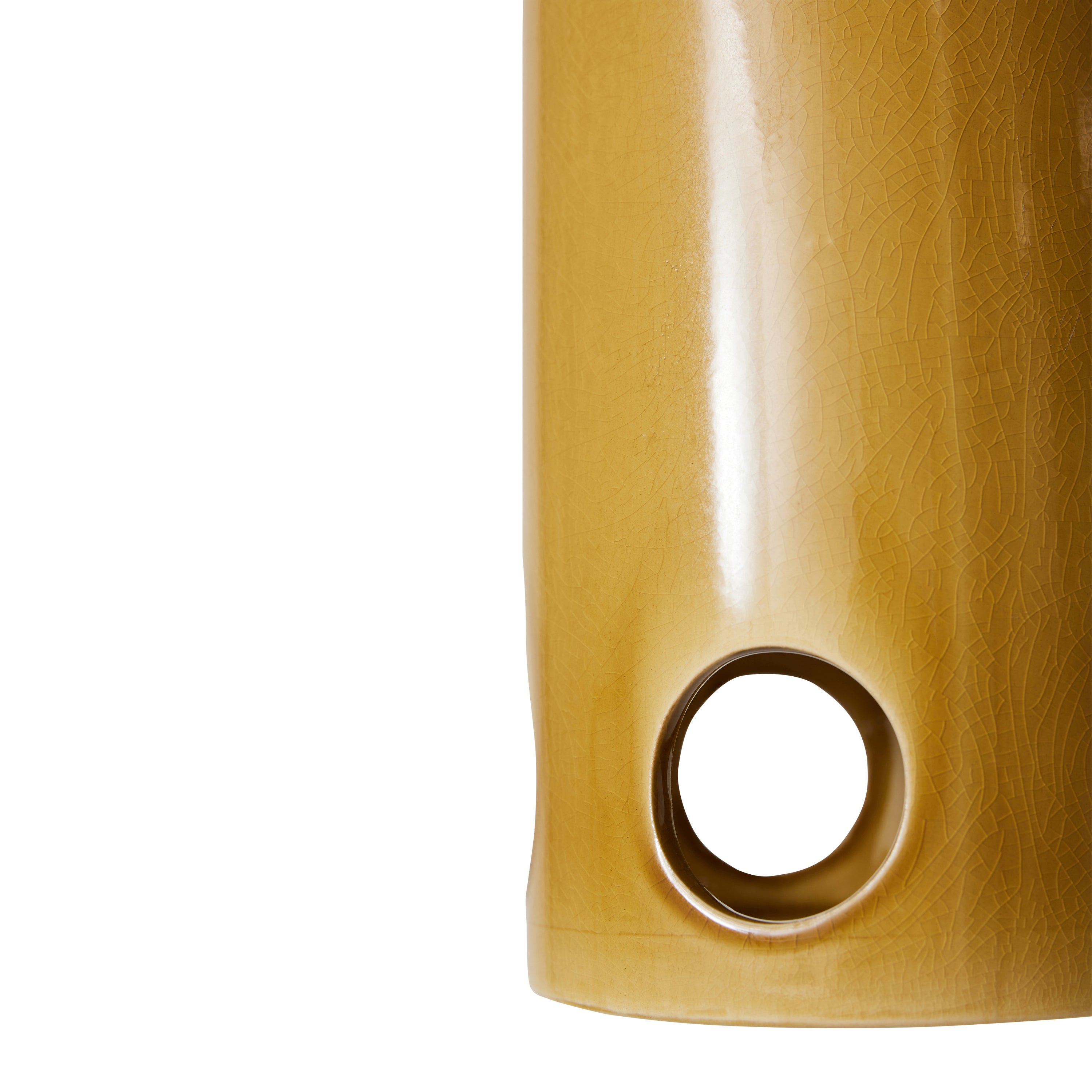HKliving Ceramic Hanglamp - Mustard