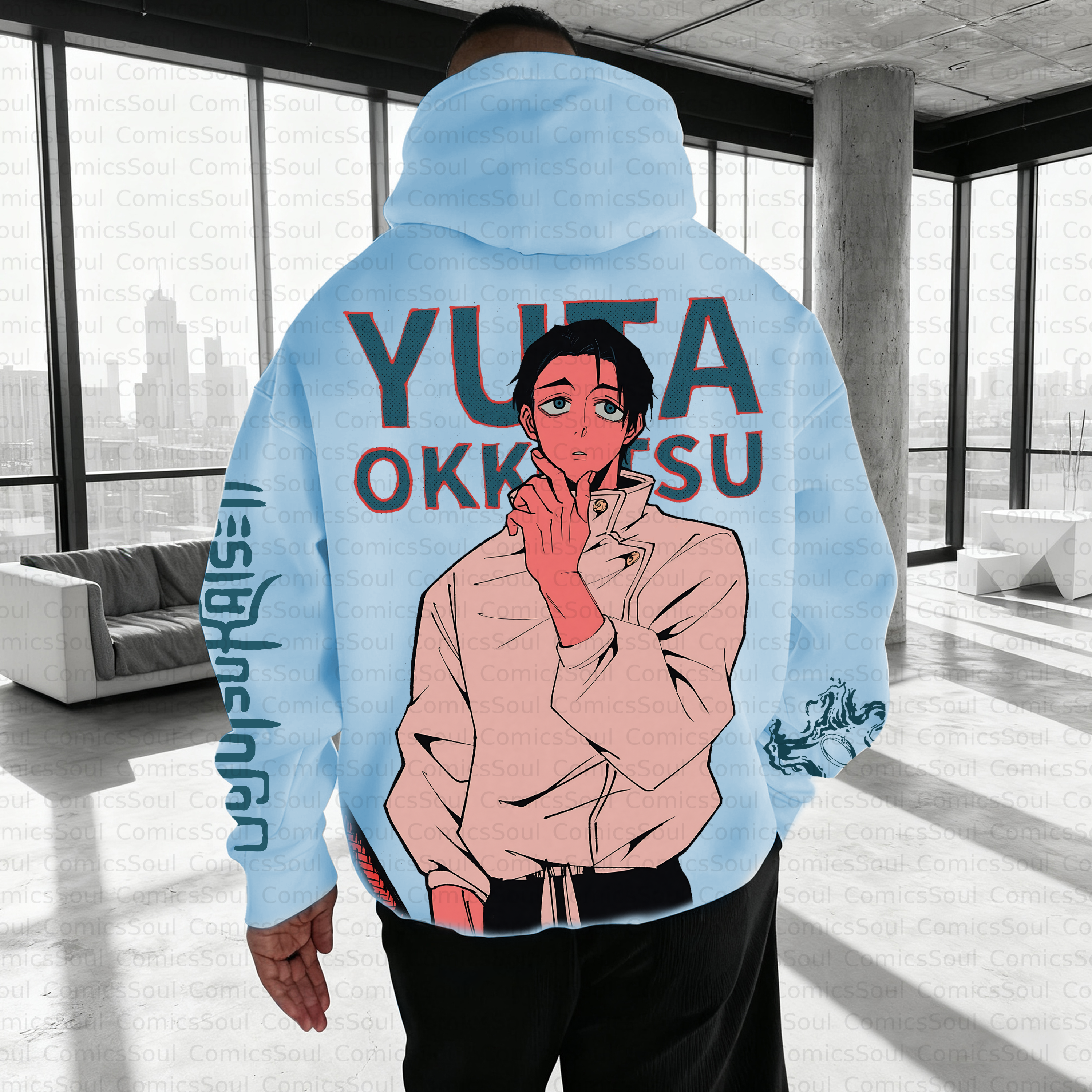 Unisex Anime Inspired Vintage Plush Hoodie