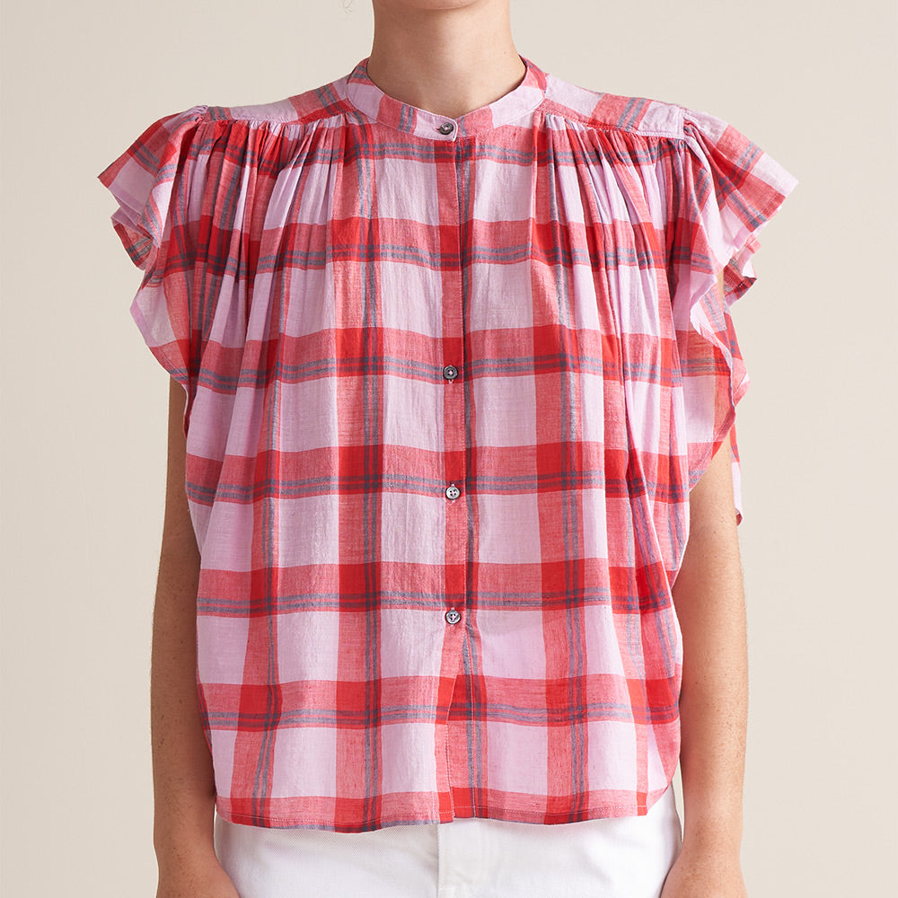 Bellerose - Chemise Chaos - Carreaux rose