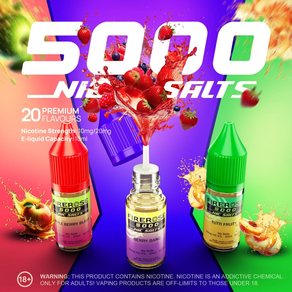 Elux Firerose 5000 Nic Salt E-Liquid Elux Firerose 5000 Nic Salt E-Liquid