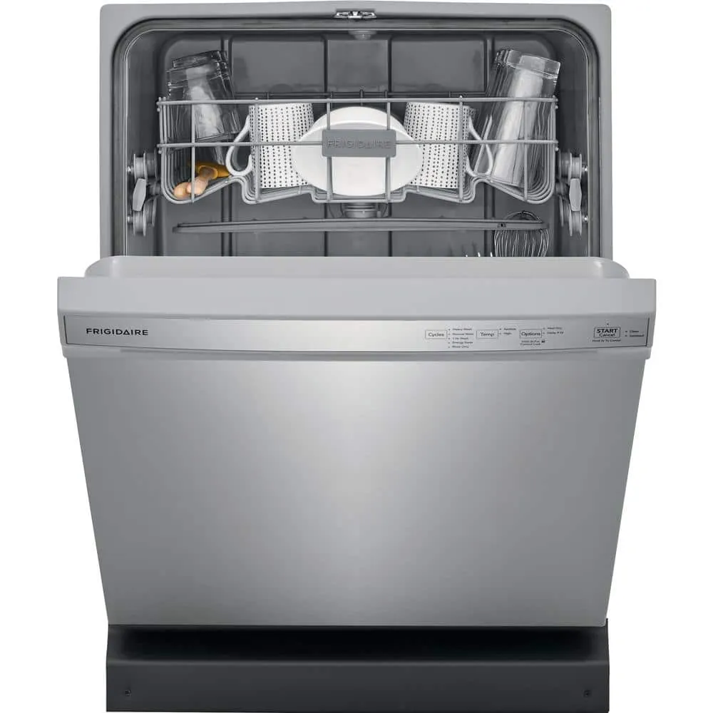 Frigidaire 24 in. Stainless Steel Front Control Built-In Tall Tub Dishwasher, 55 dBA