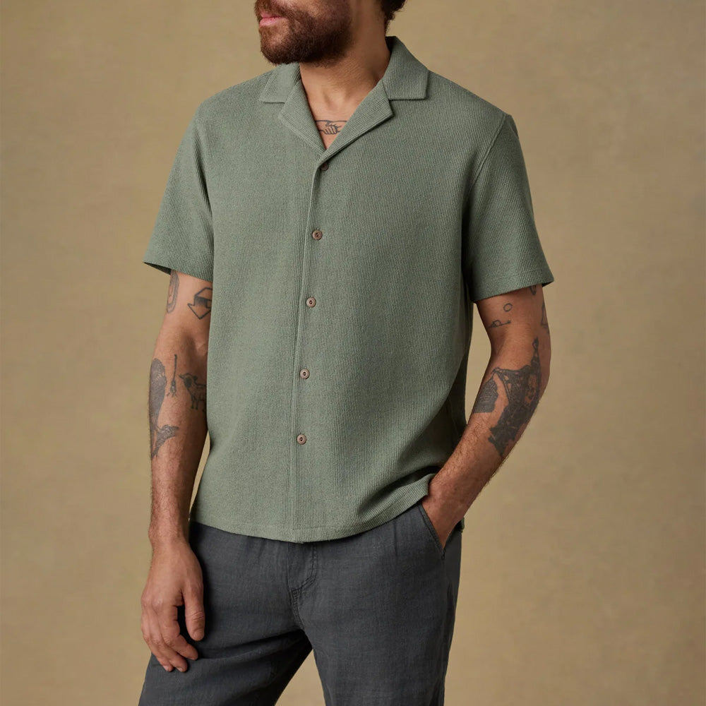 Faherty - Chemise Oasis Camp - Faded Spruce